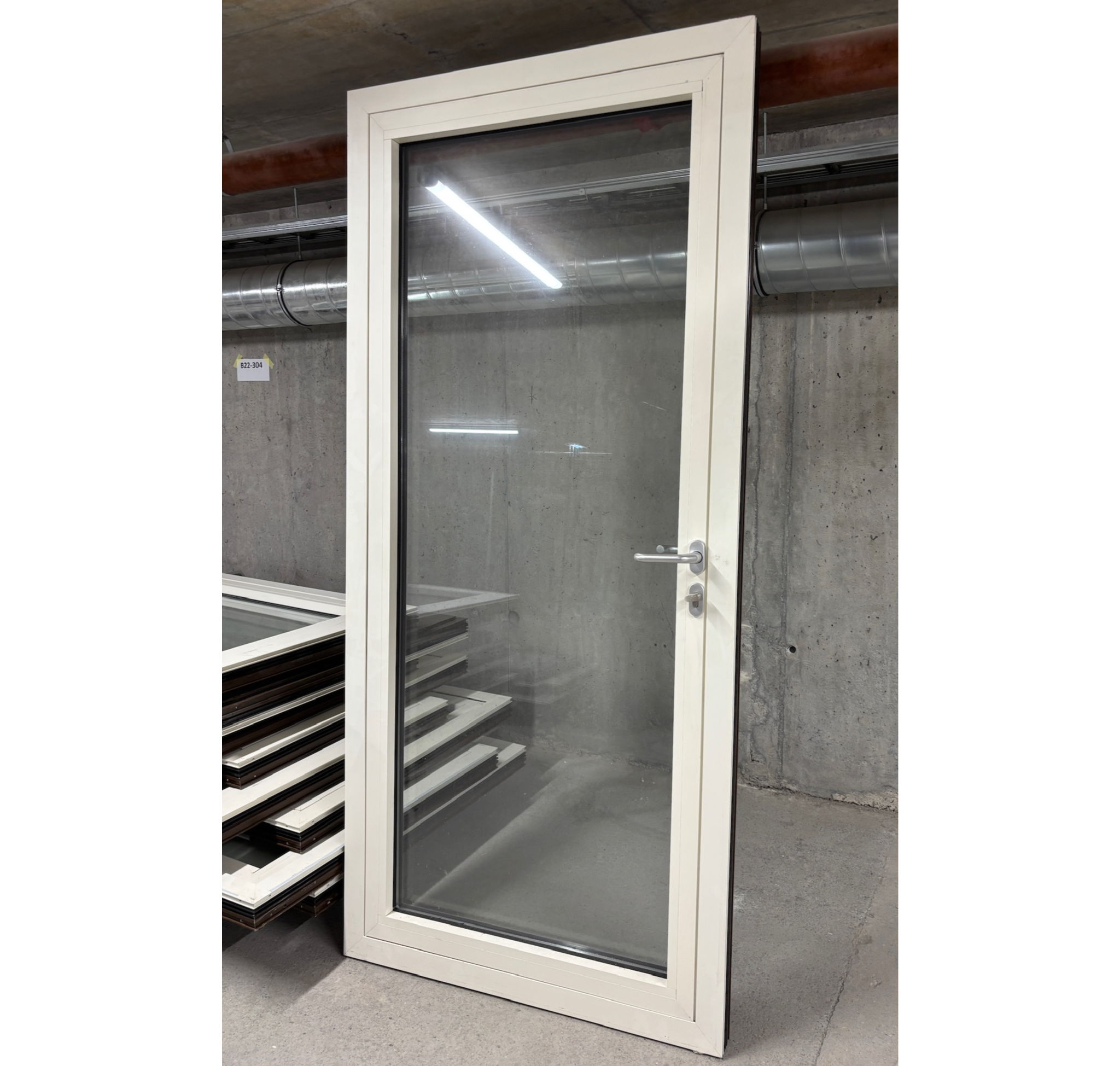SELT / SOLD Svalahurð úr áli, H222xB101,5sm. - Umframefni