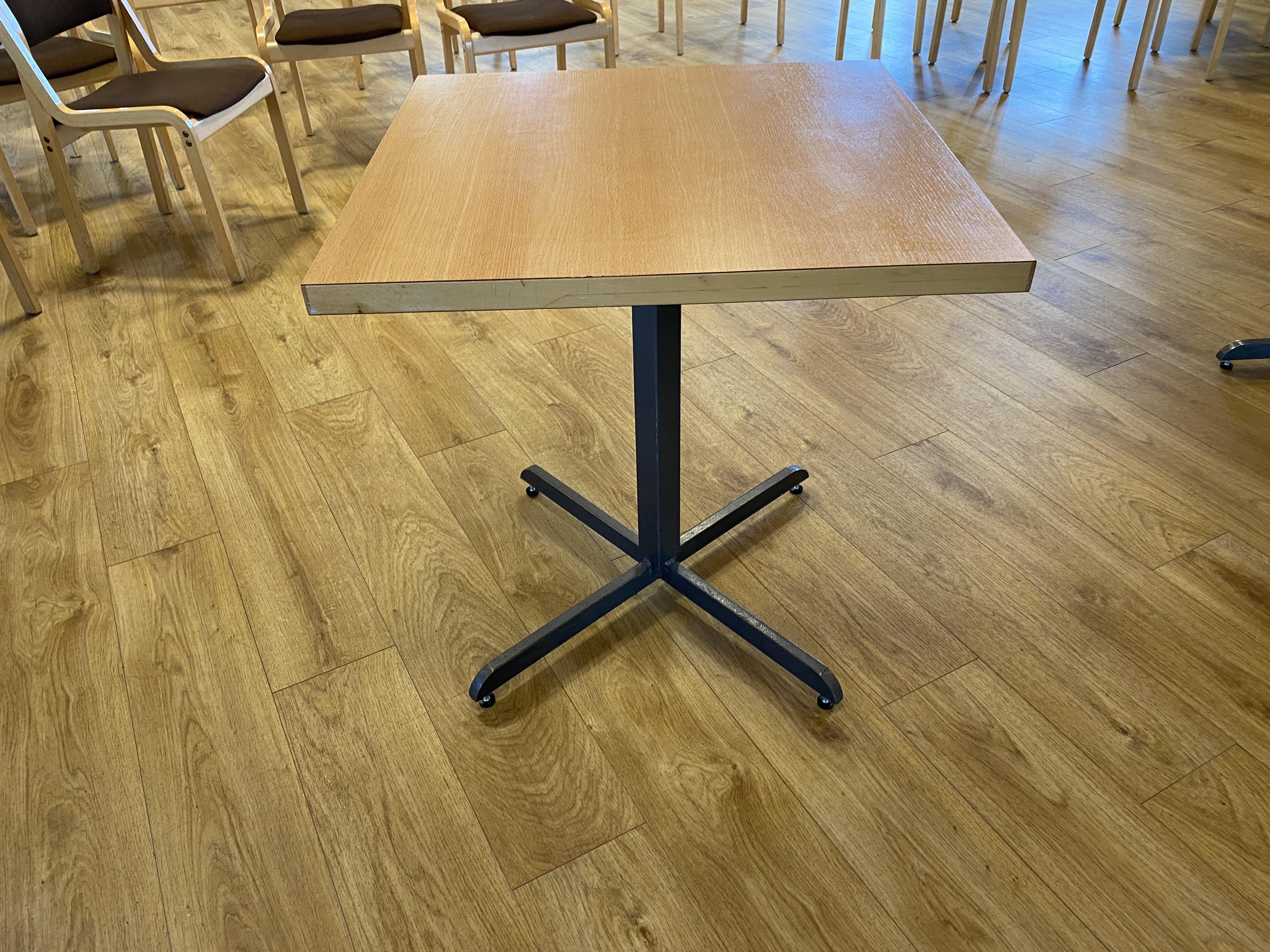 SELT / SOLD - Kaffihúsaborð, veitingahúsaborð, eldhúsborð - 6 stk. 70X70