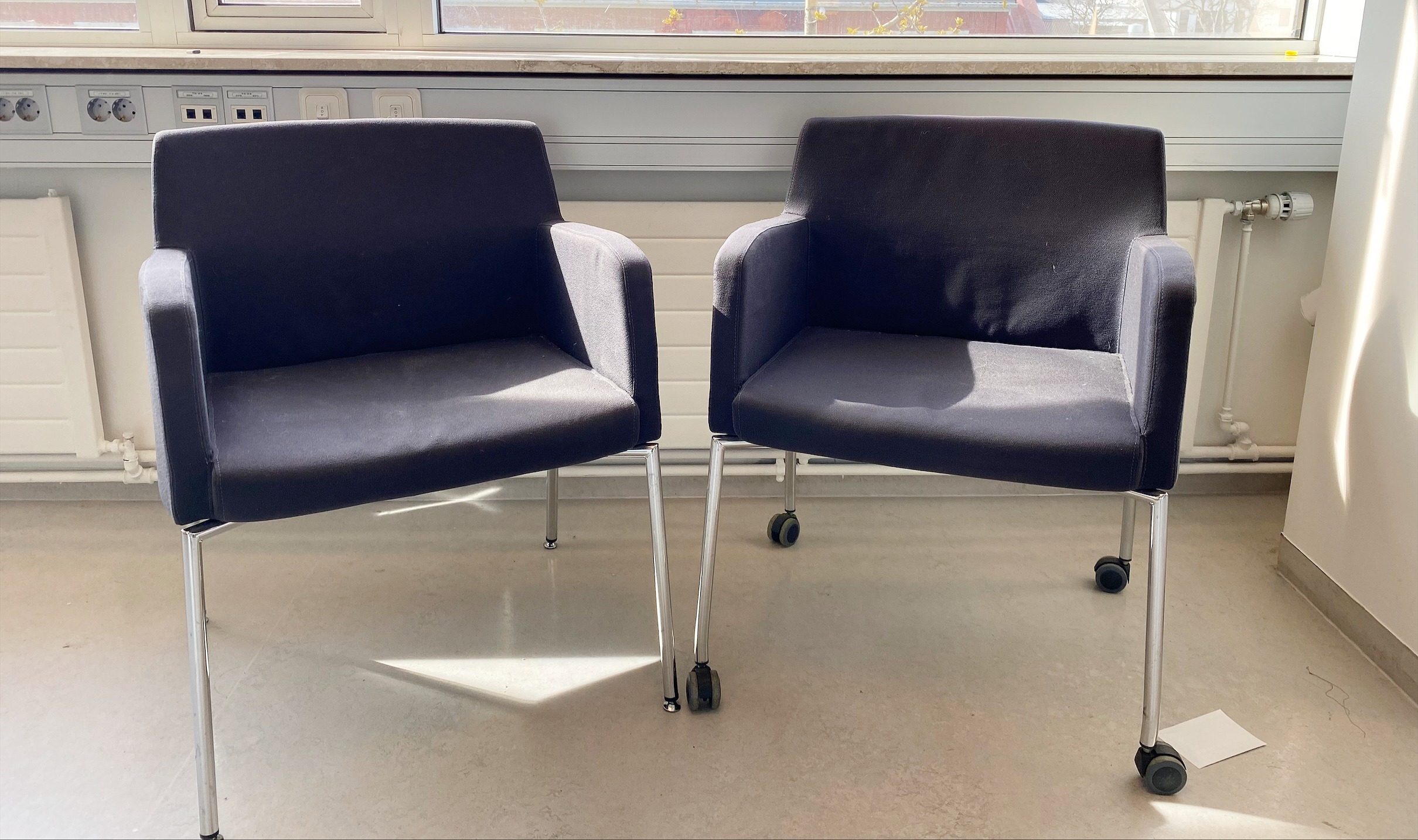 SELT / SOLD Þægilegir taustólar - Dökkgráir (2 stk.) 11