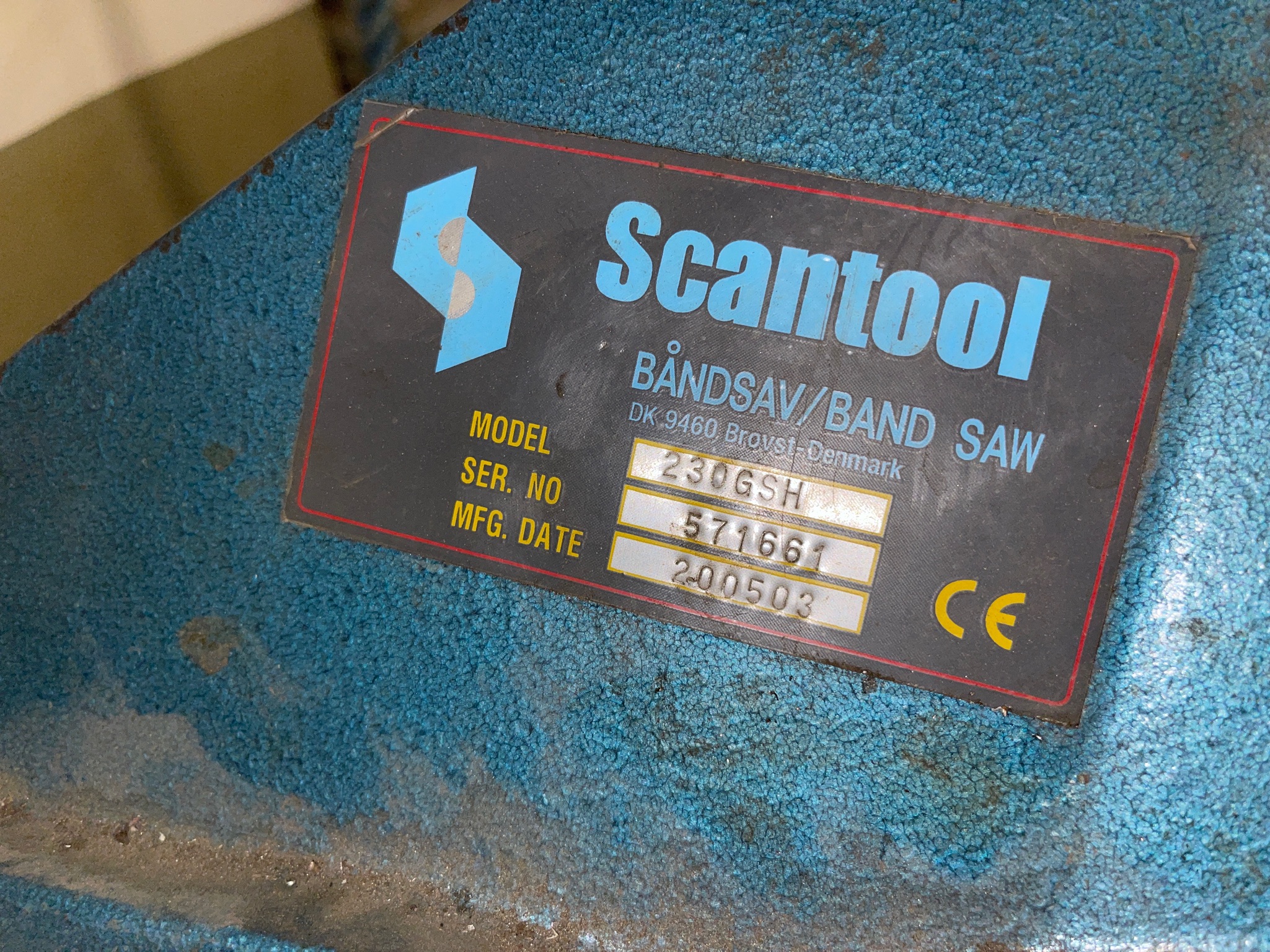 Selt/Endurnýtt- Bandsög Scantool 230GSH 5