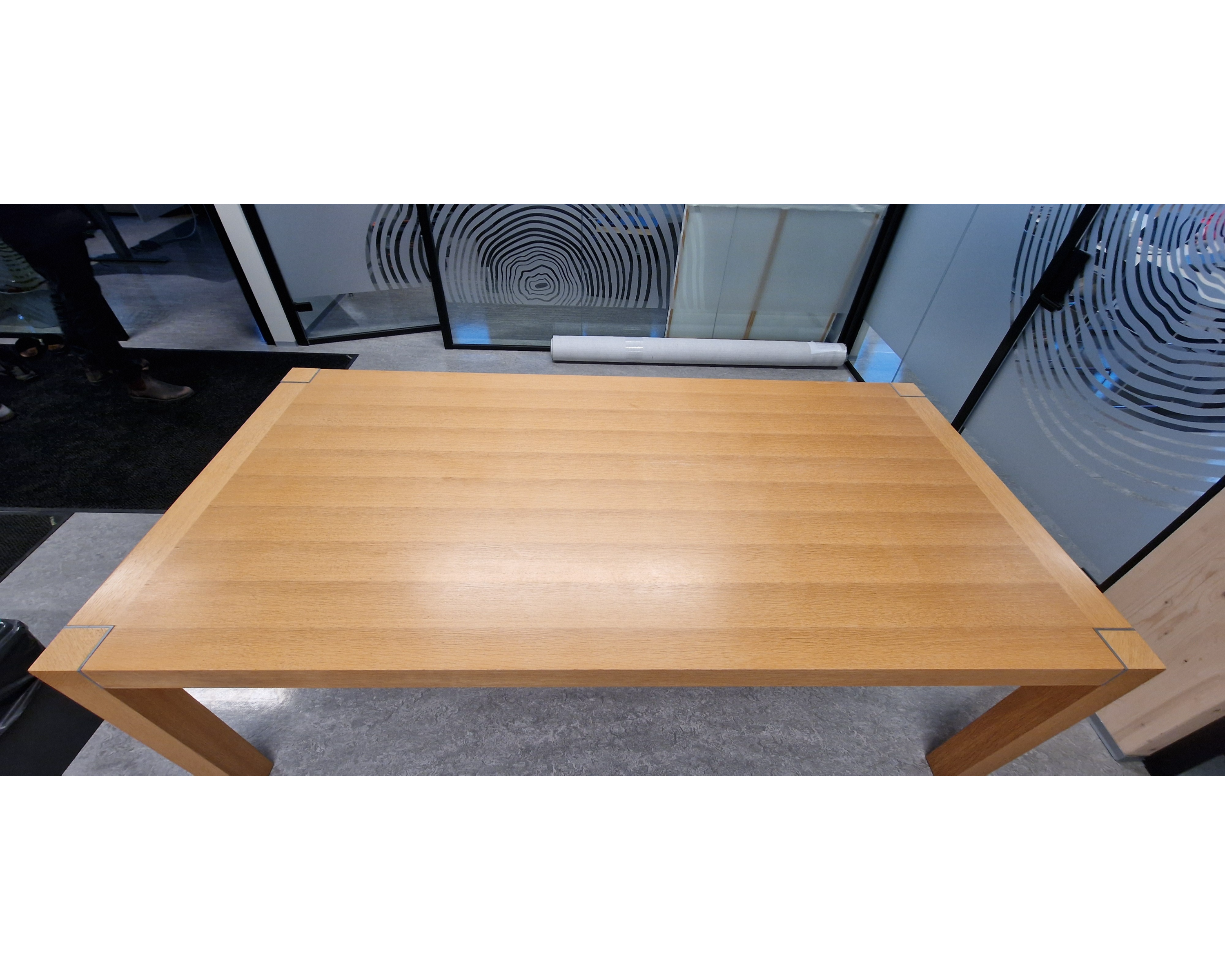 SELT / SOLD Fundarborð, L220xB110sm. 2