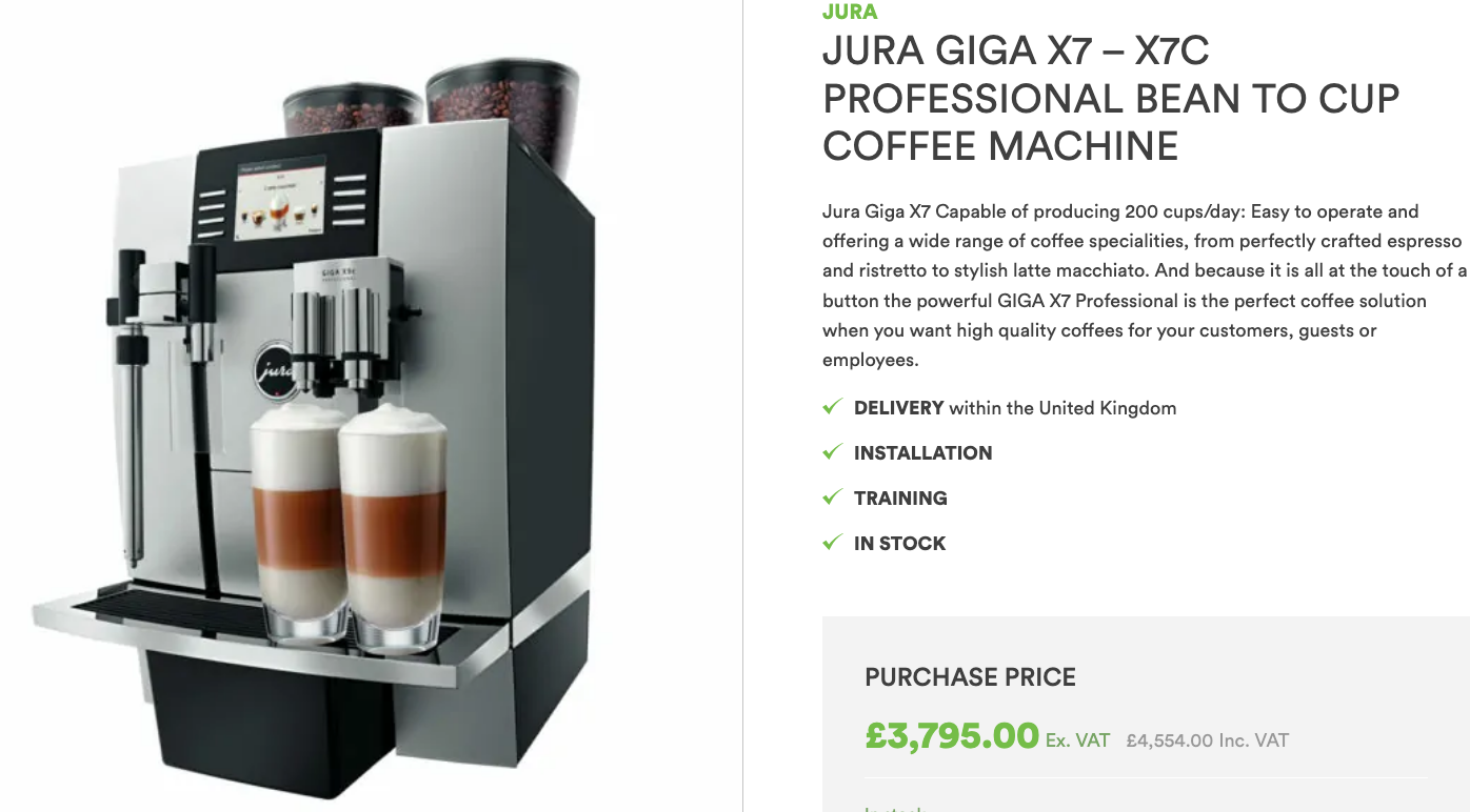 Jura Giga X7c kaffivél - Yfirfarin af Fastus 5