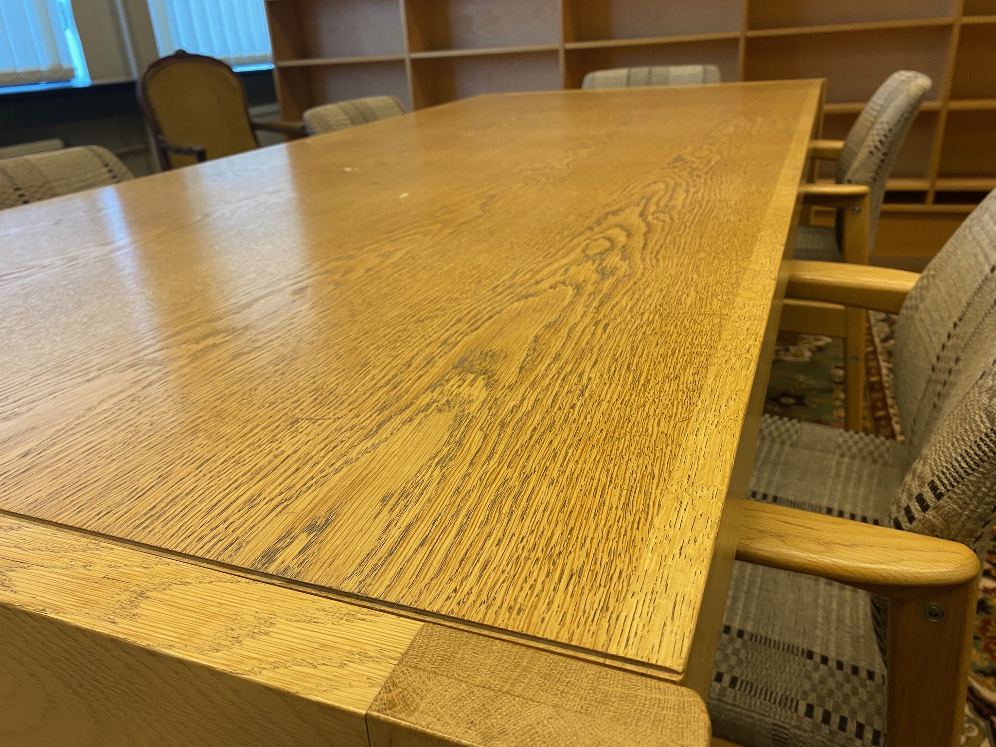 SELT / SOLD fundarborð / Eldhúsborð, 4 til 6 manna, B226 x D100 x H76 sm. 5