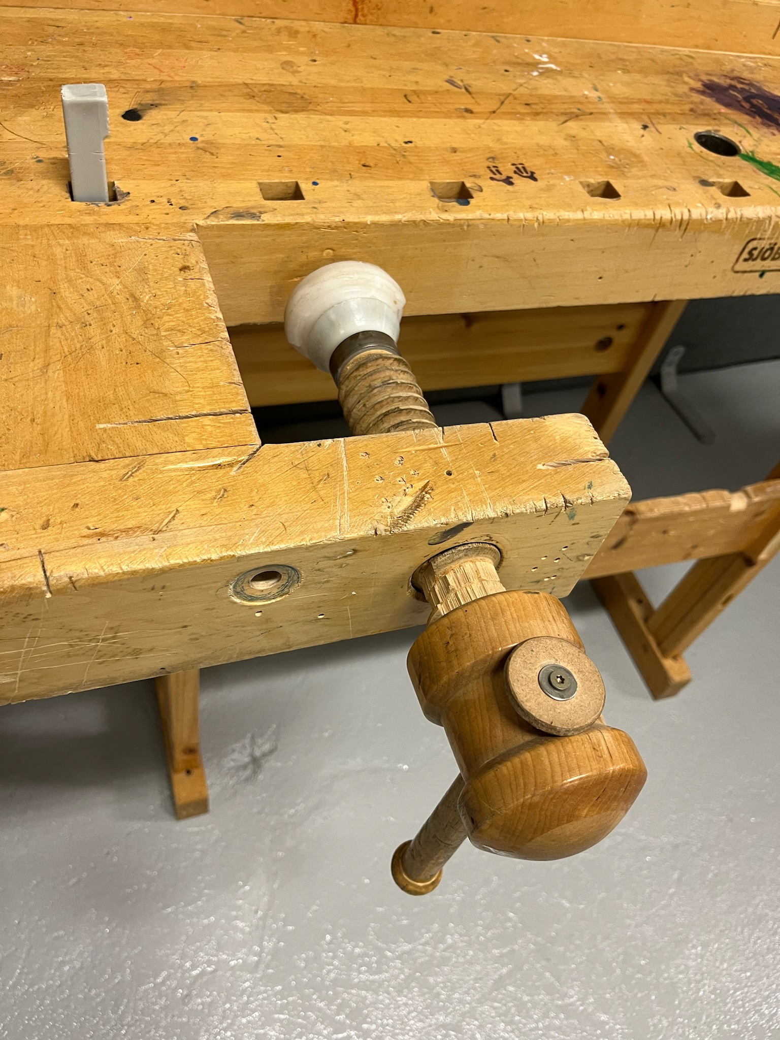 SELT / SOLD Sjöbergs hefilbekkur / hefilbekkir, L142 x B66 x H85 sm. 5