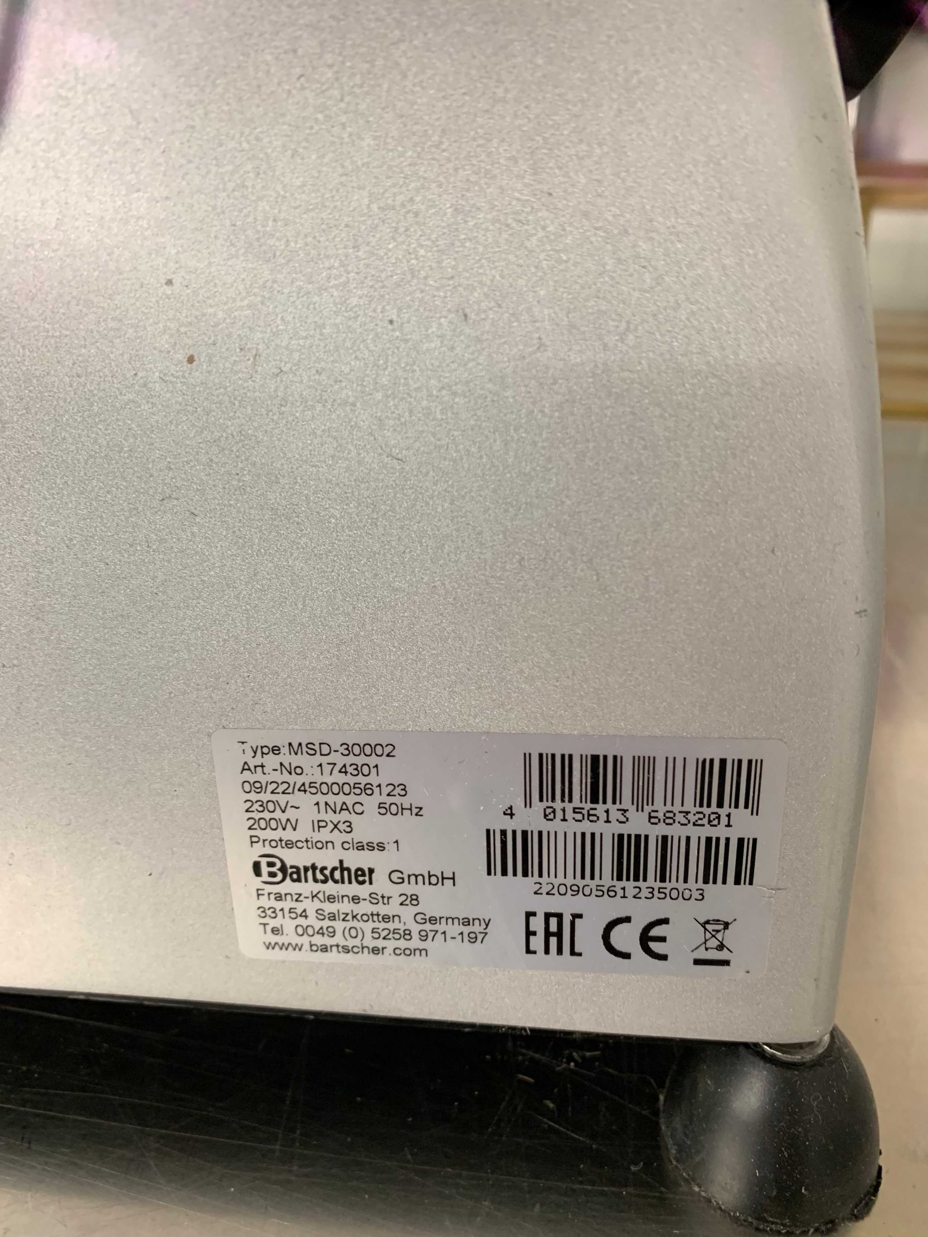 SELT / SOLD Bartscher áleggshnífur frá Bako Ísberg, 30sm. blað 2