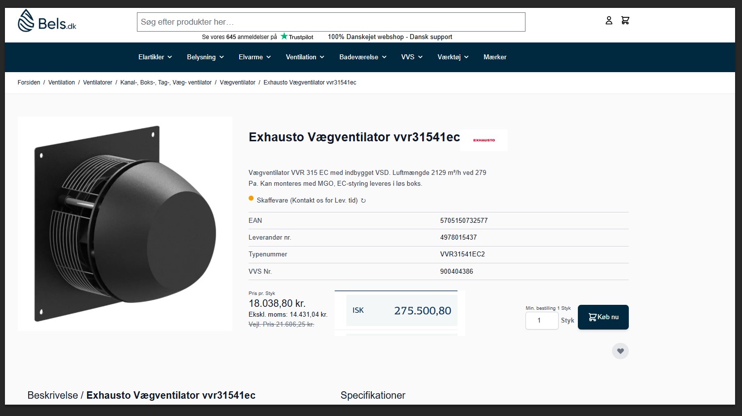 SELT / SOLD Loftræstimótor - t.d. fyrir eldhús - háf - mötuneyti 2021 4