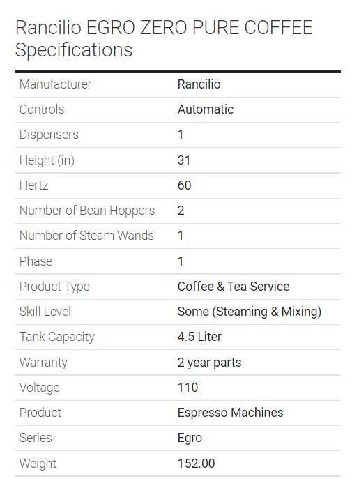 SELT / SOLD Kaffivél Rancilio Zero - snilld fyrir kaffistofur og fyrirtæki 3