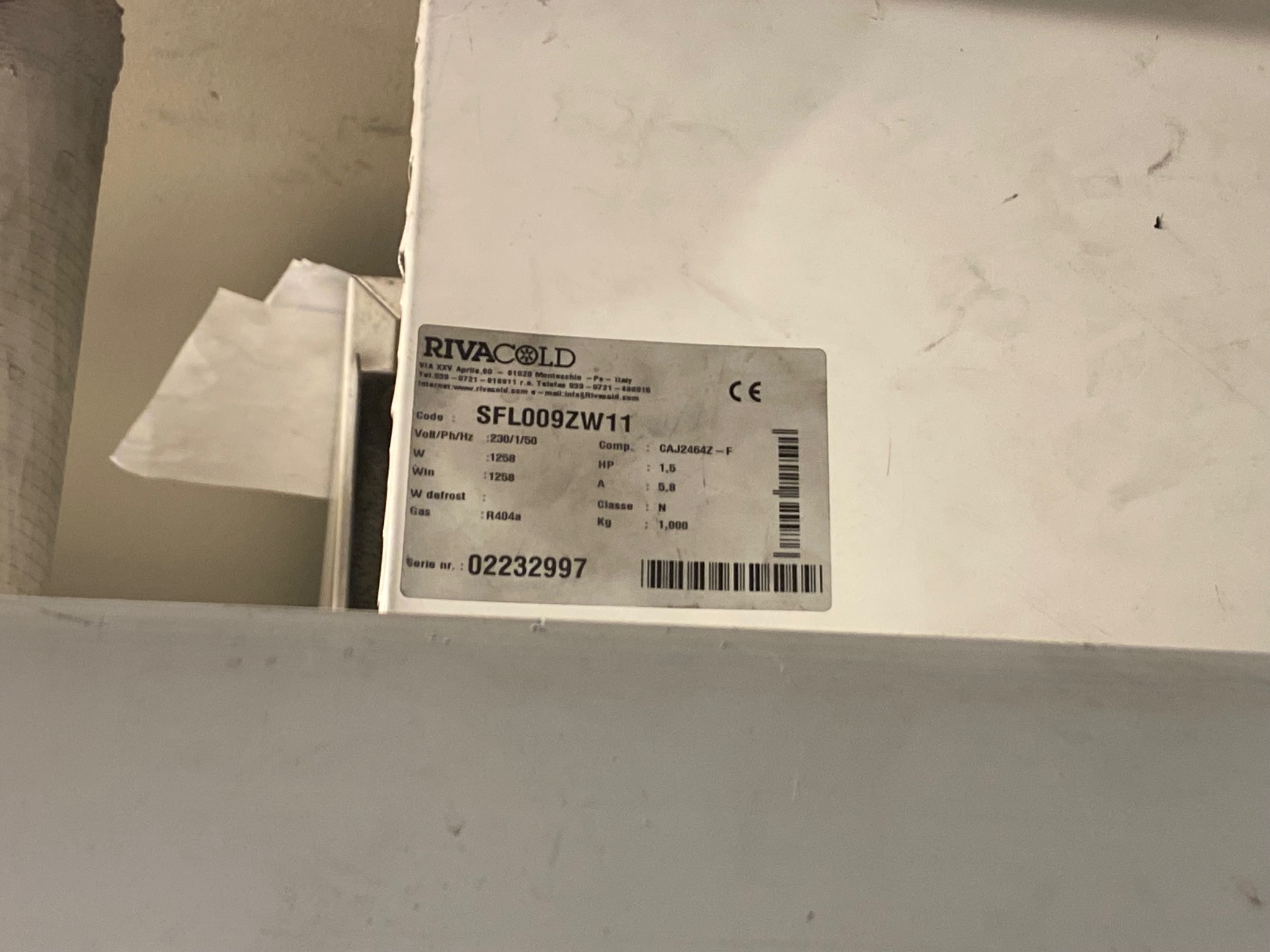 SELT / SOLD Frystir manngengur 1.84 fm toppstandi 13
