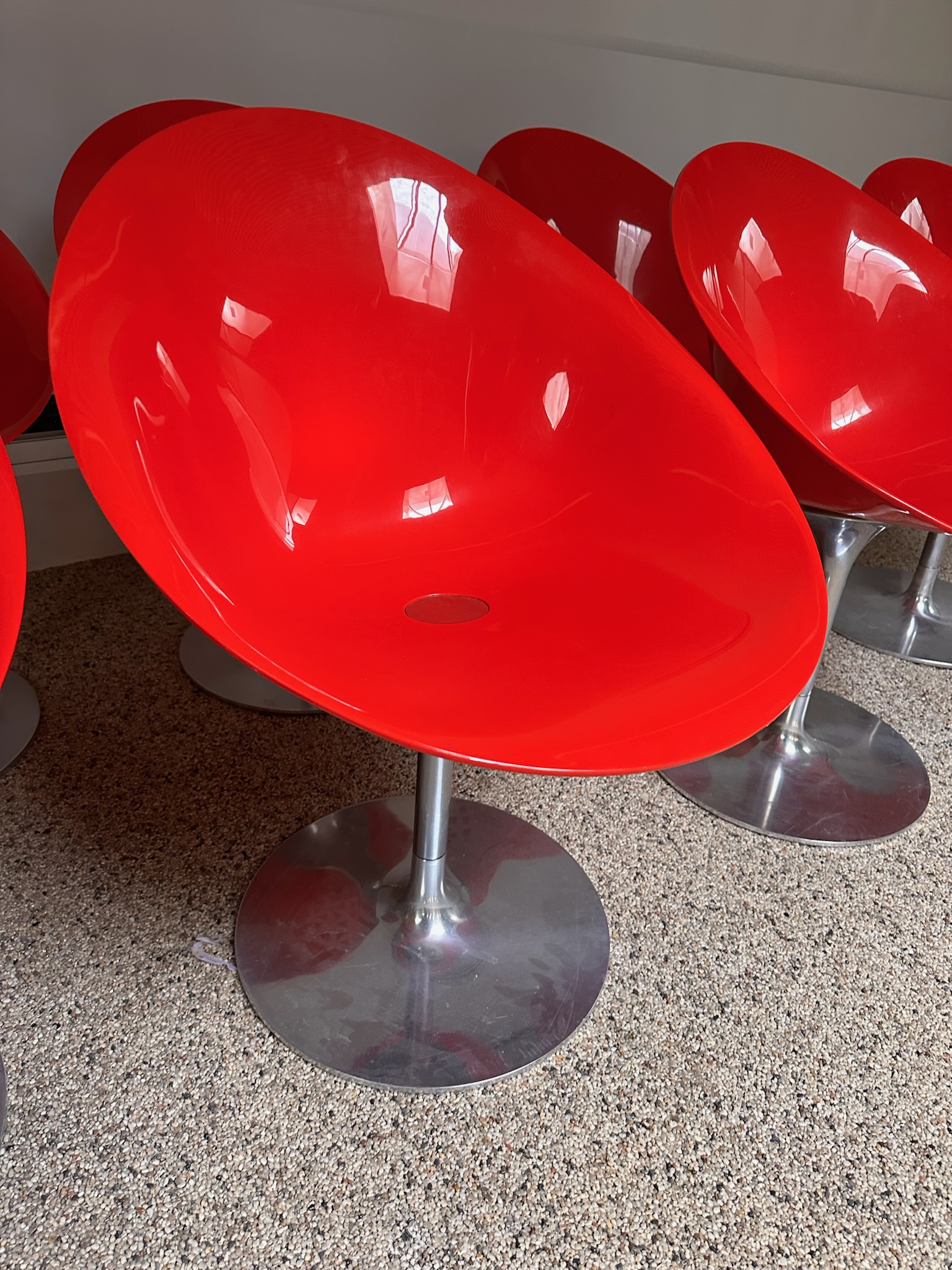 SELT / SOLD Kartell snúningsstóll / hönnunarstóll (6 stk.) 4
