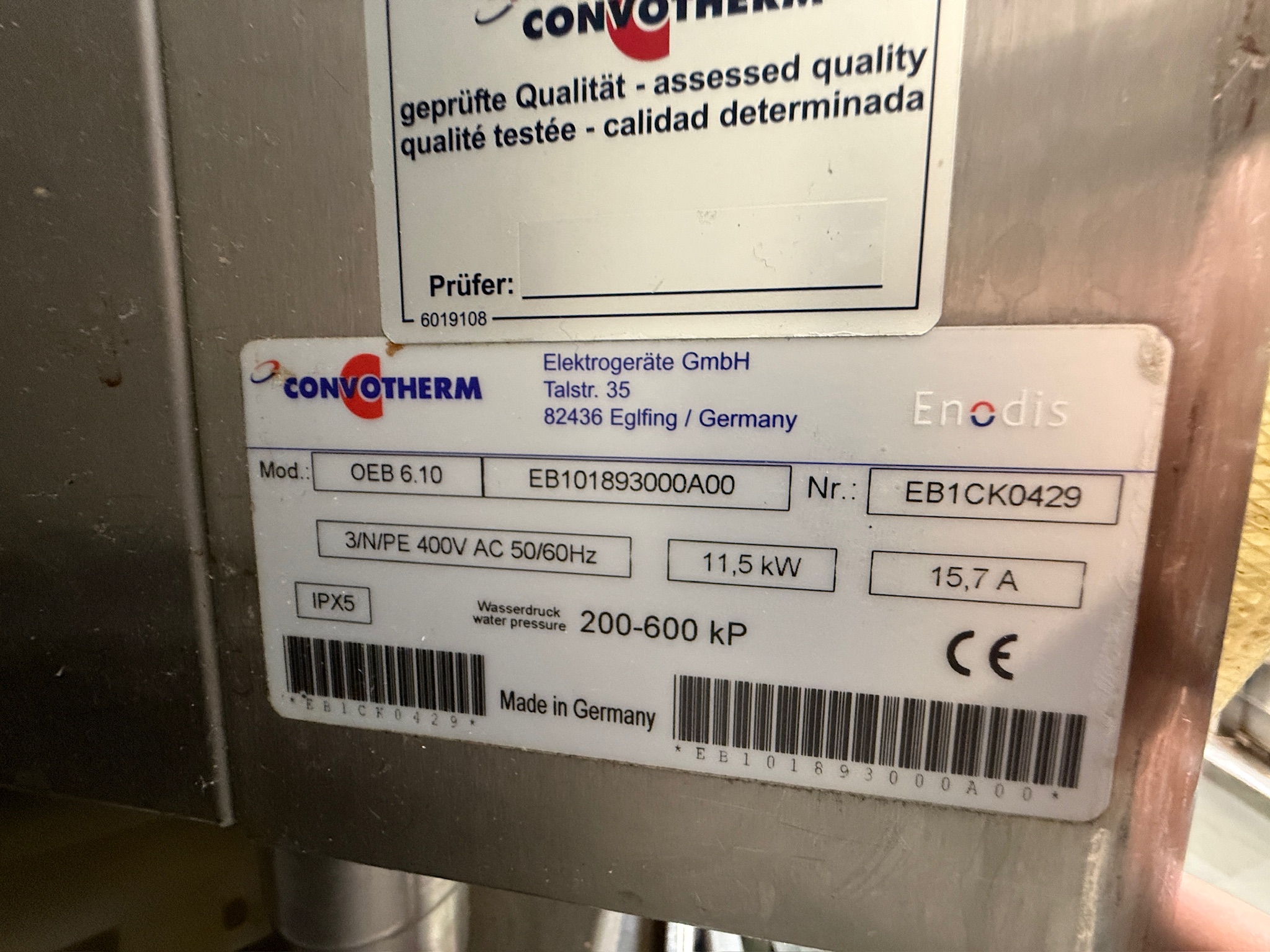 SELT / SOLD Convotherm ofn m. hverfandi hurð frá Fastus, 6 skúffur 5