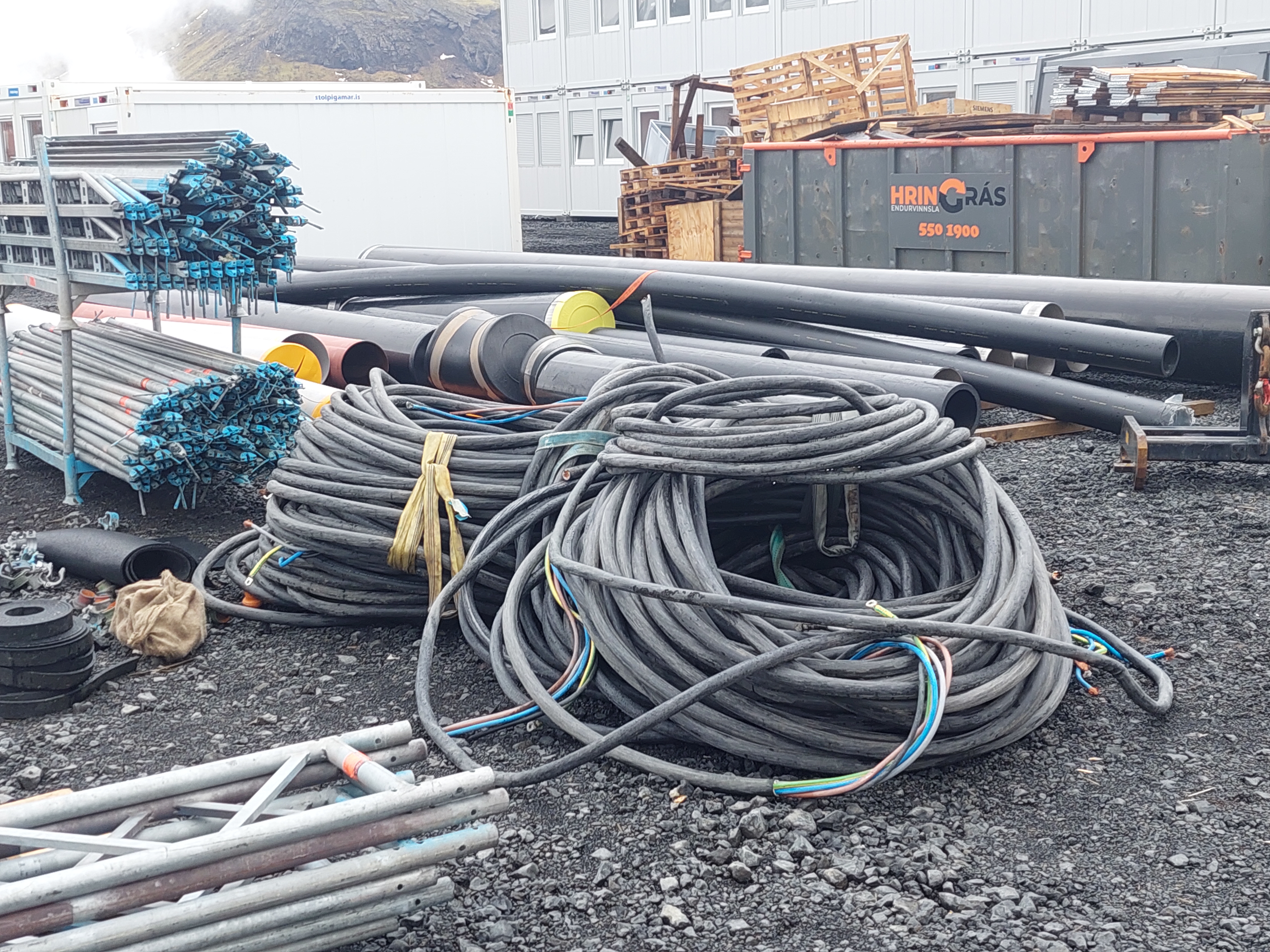 SELT / SOLD -Lágspennukapall - Powerflex - kopar - kapall - strengur 5x95mm2 Cu 12