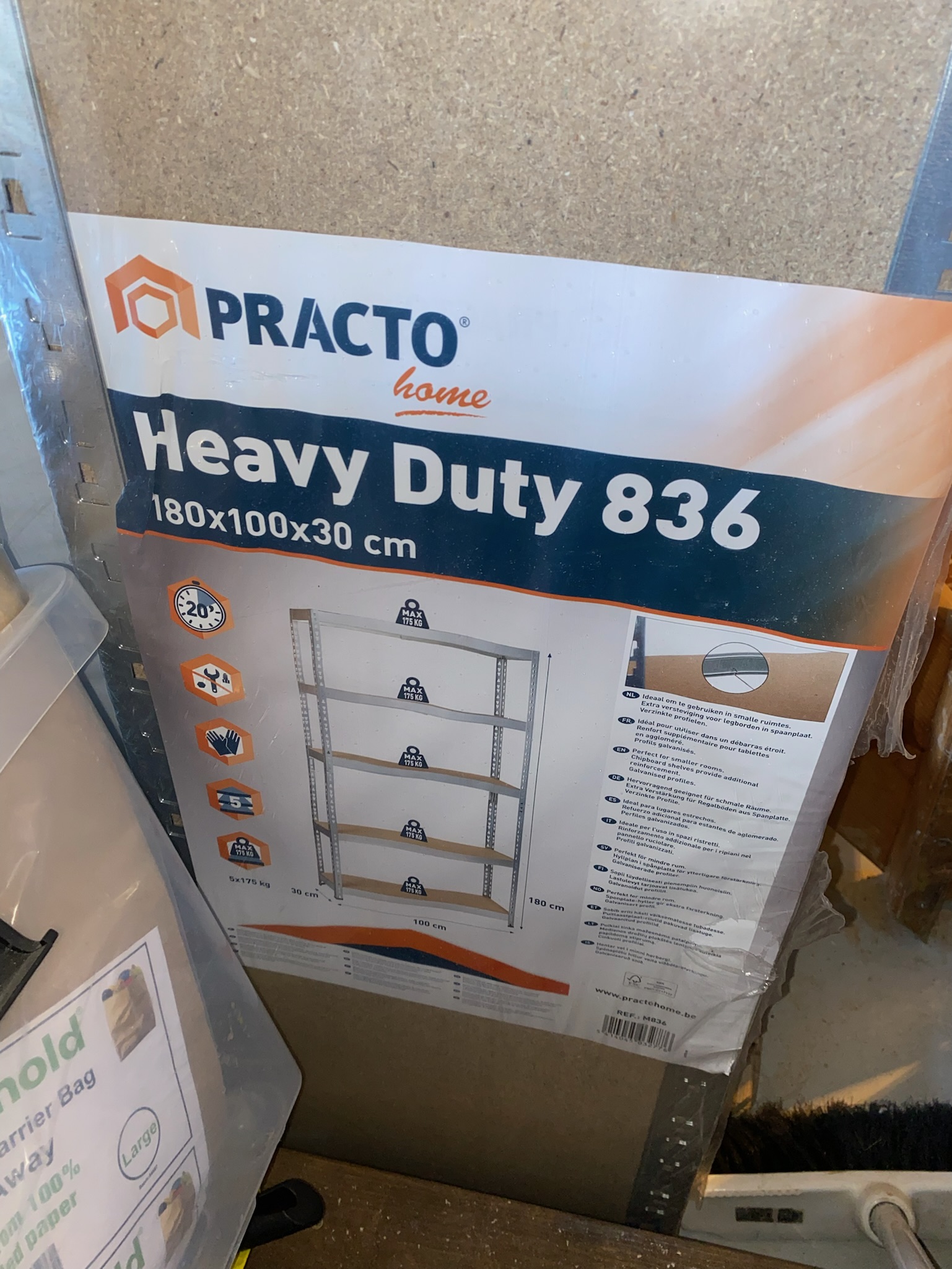 SELT / SOLD Lagerhillur - Heavy duty (6 stk.) 9