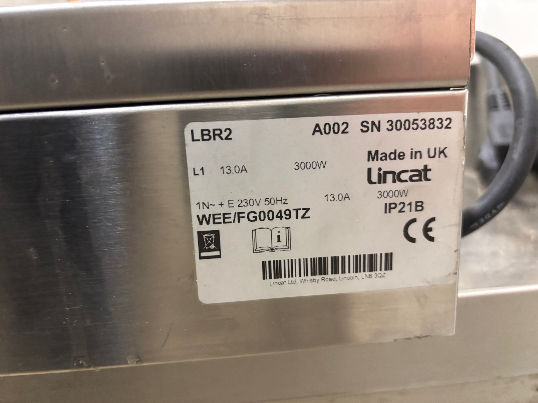 Helluborð frá Lincat, B56,5 x D40 x H10,5 sm. 8