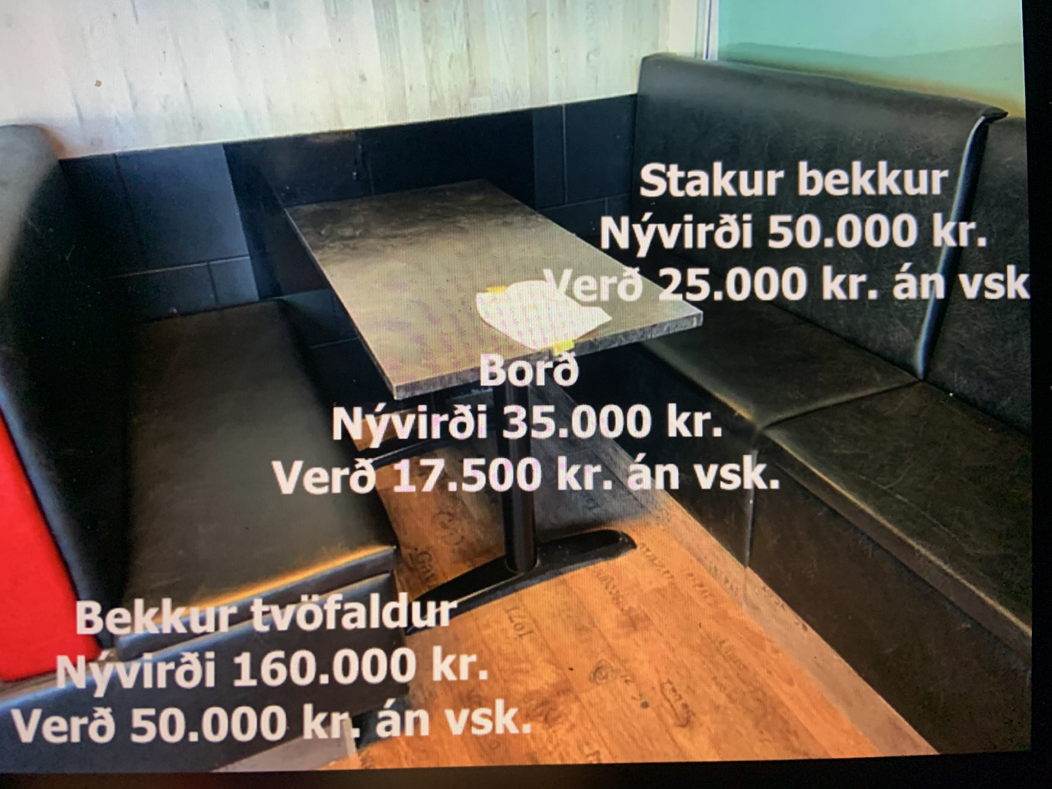 Selt - Bekkir & borð 3