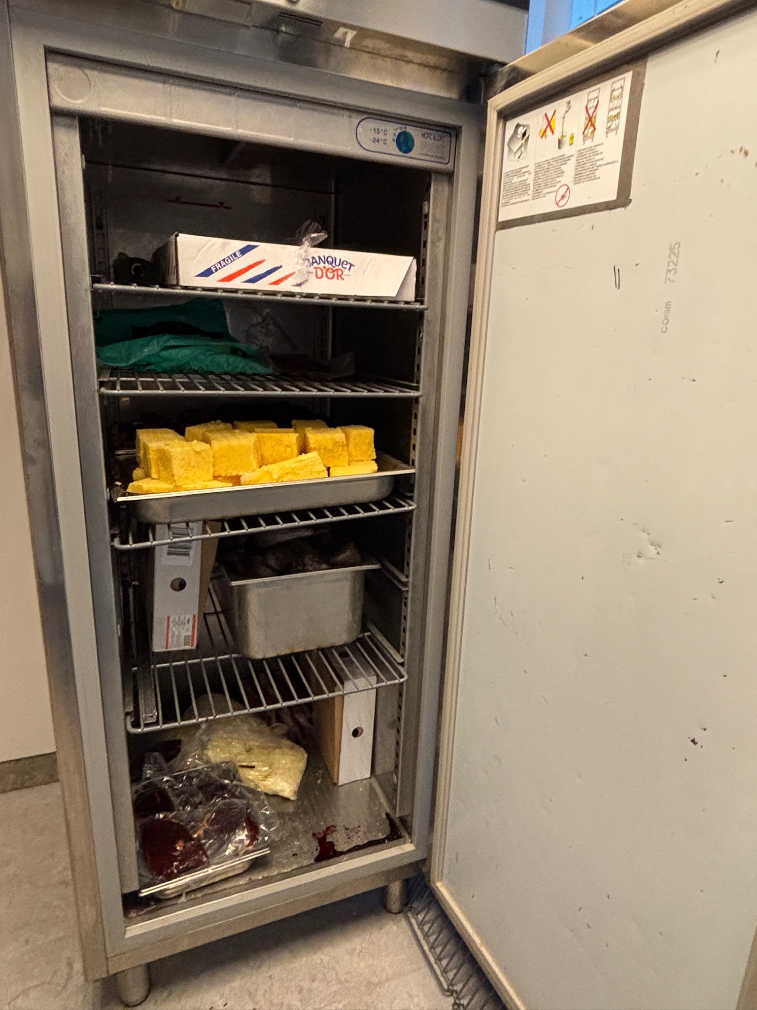 SELT / SOLD Zanussi frystiskápur, 670L, H206 x D83 x B71 sm. 3