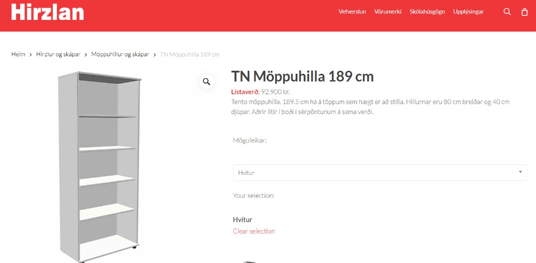 SELT / SOLD Vandaðar bókahillur - möppuskápar 2