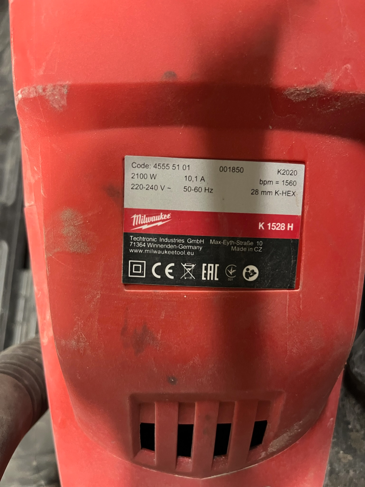 SELT / SOLD Milwaukee brotvél K 1000 S frá Verkfærasölunni 6