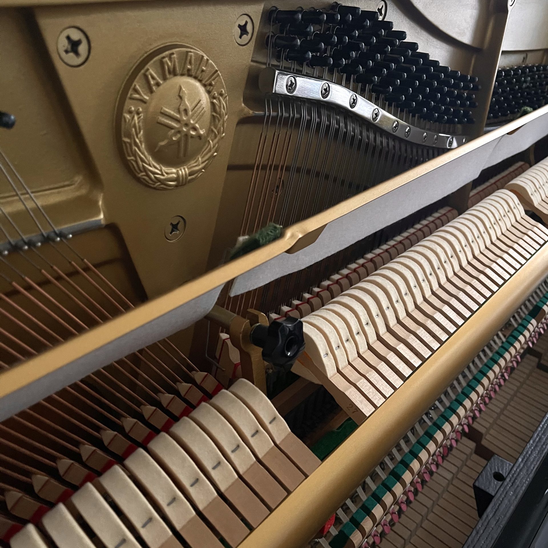 SELT / SOLD - Glæsilegt Yamaha U3AS UPRIGHT PIANO Black 4