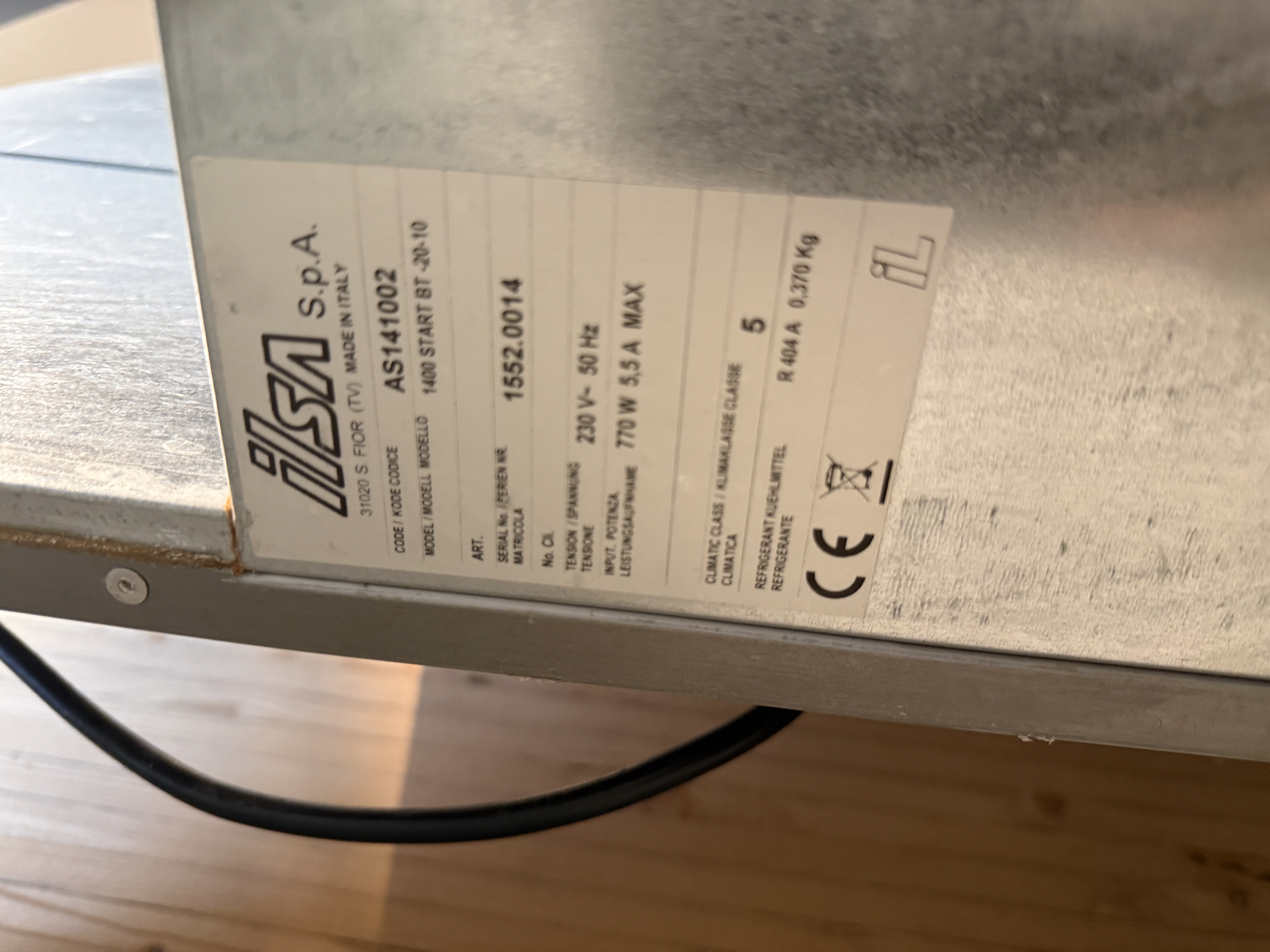 SELT / SOLD Ilsa frystir tvöfaldur 1400L 10