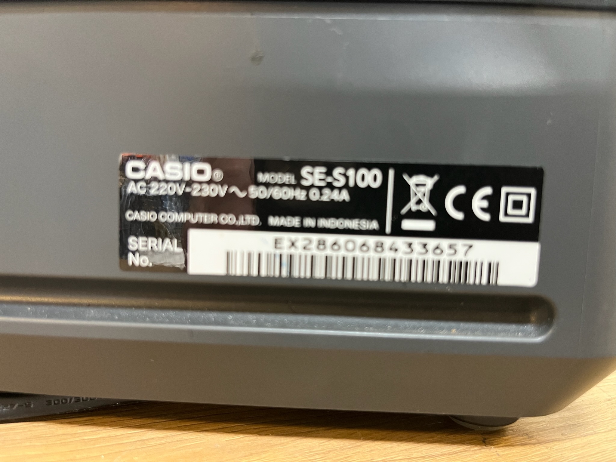 SELT / SOLD Casio sjóðsvél 7