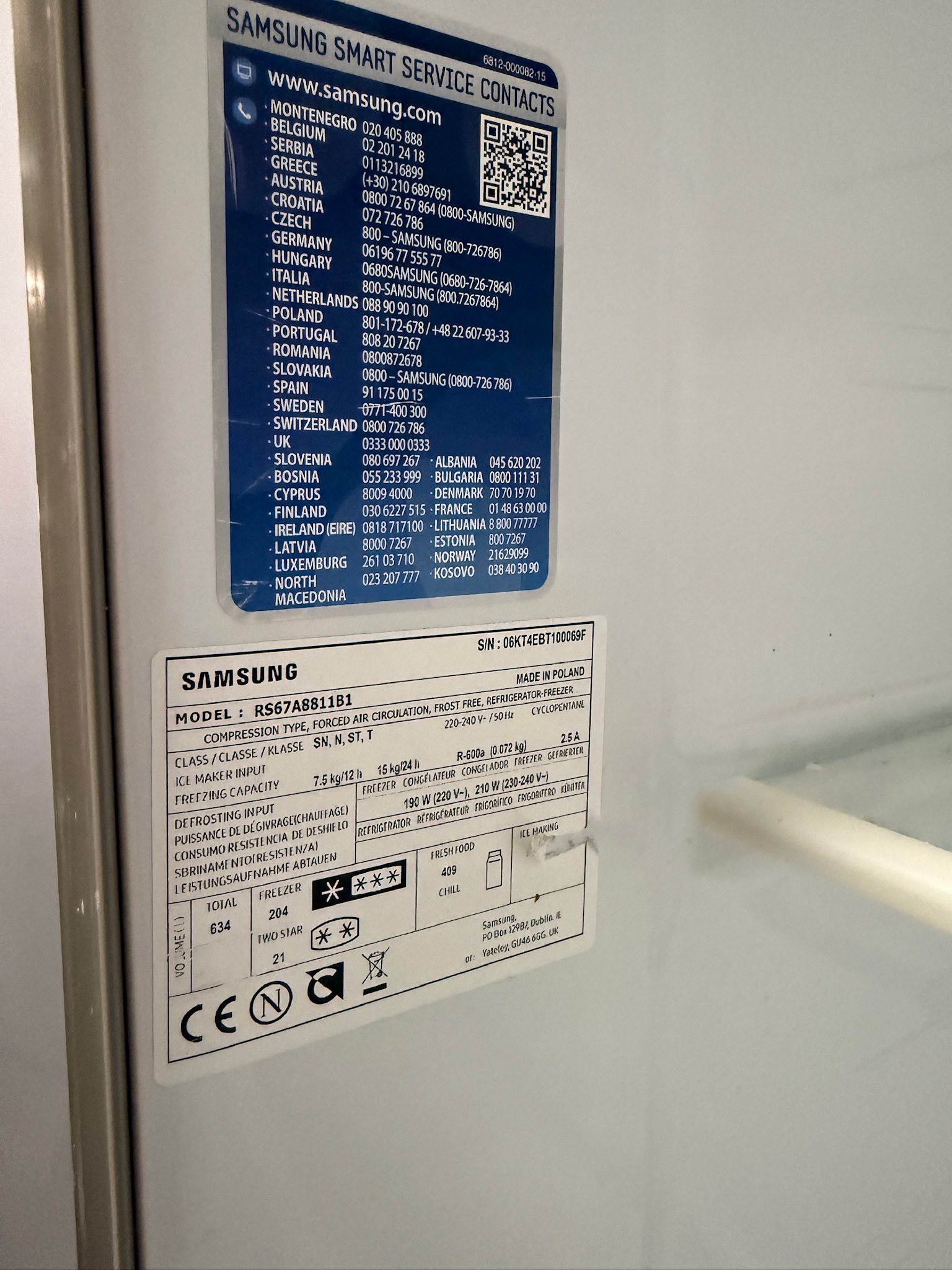SELT / SOLD Samsung tvöfaldur kæli- og frystiskápur frá Elko 6