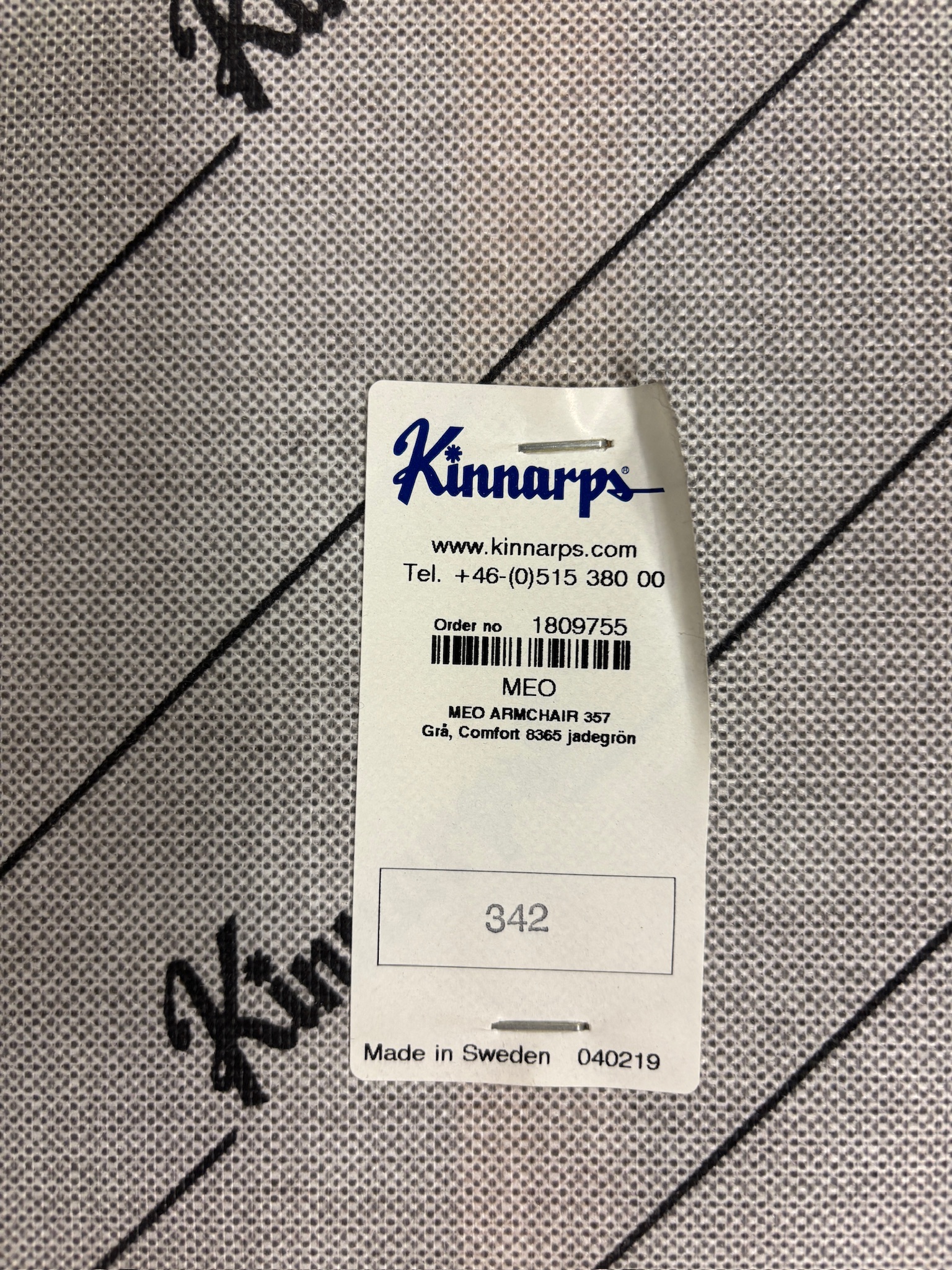 SELT / SOLD Kinnarps sófasett, turkis, 2+1+1 9