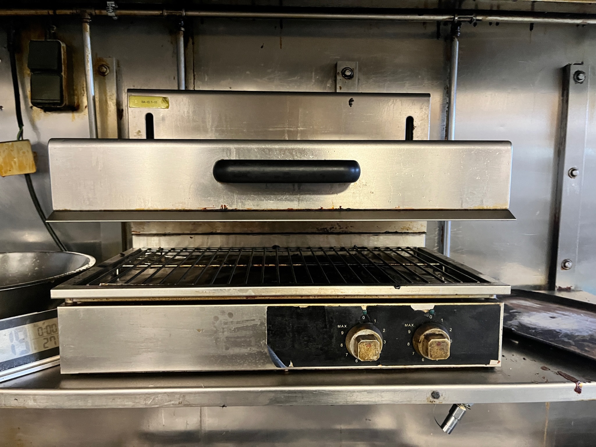 SELT / SOLD Salamander grill, B65 x D50 x H46 sm. 5