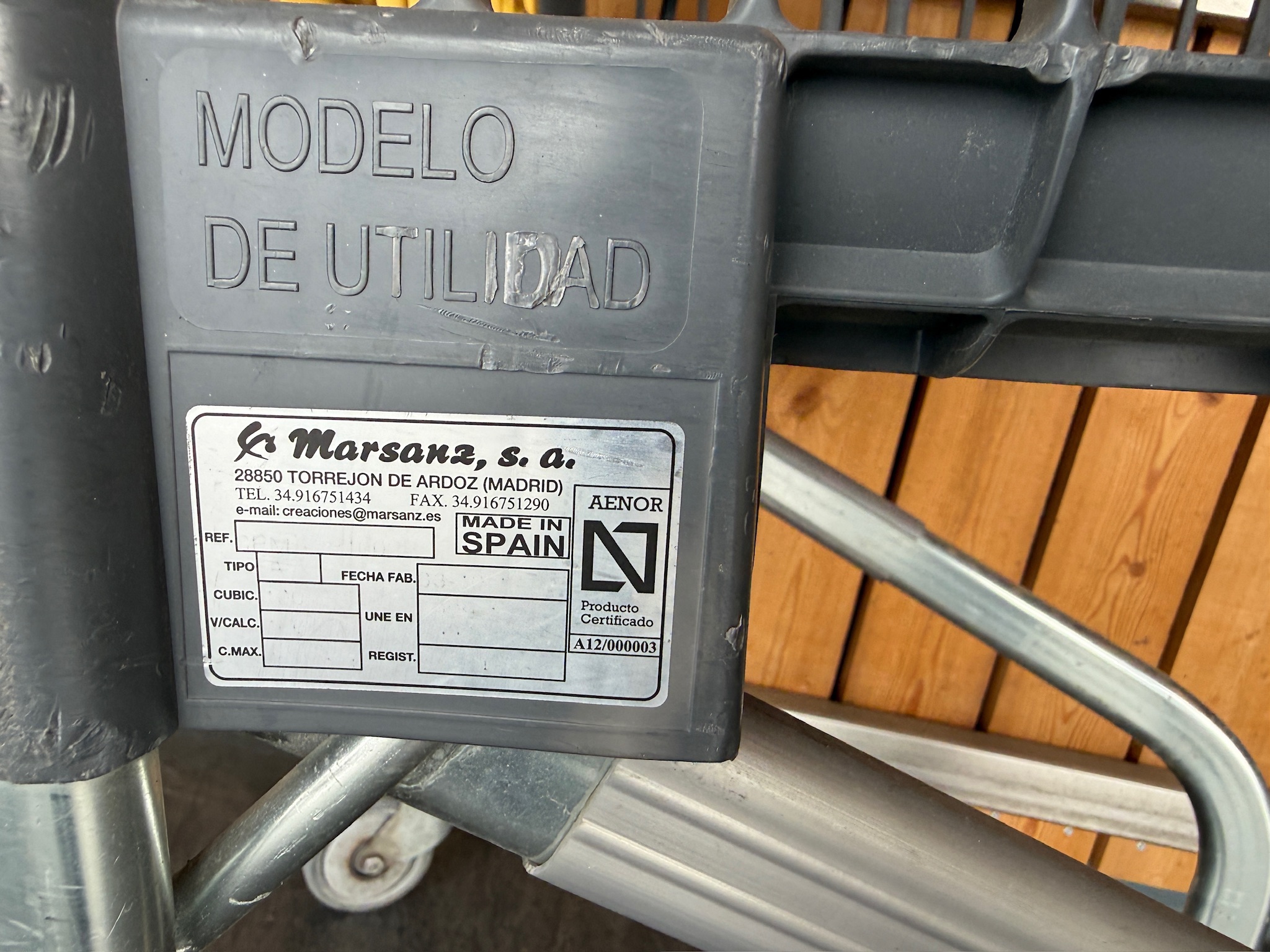 SELT / SOLD Verslunarkerra frá Marsanz, 50 L 7