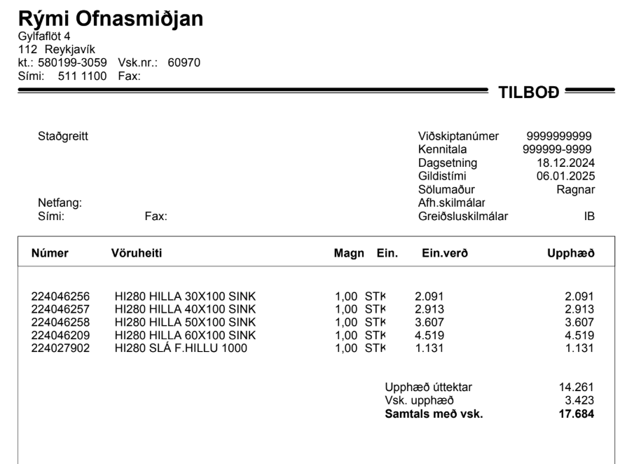 SELT/SOLDHillukerfi - týnsluhillur frá Rými - mikið magn 15