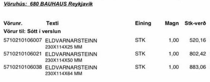 Vegghleðslusteinar - eldvarnarsteinar - tvö bretti 3