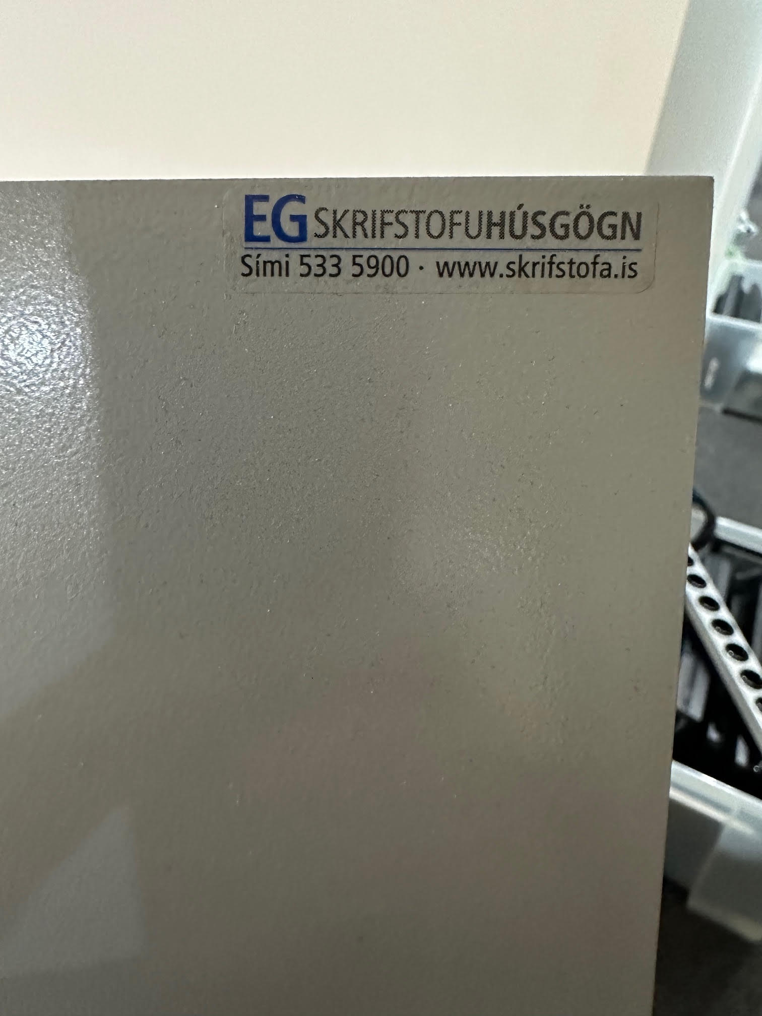 SELT / SOLD Bæklingastandur frá EG skrifstofuhúsgögn 5