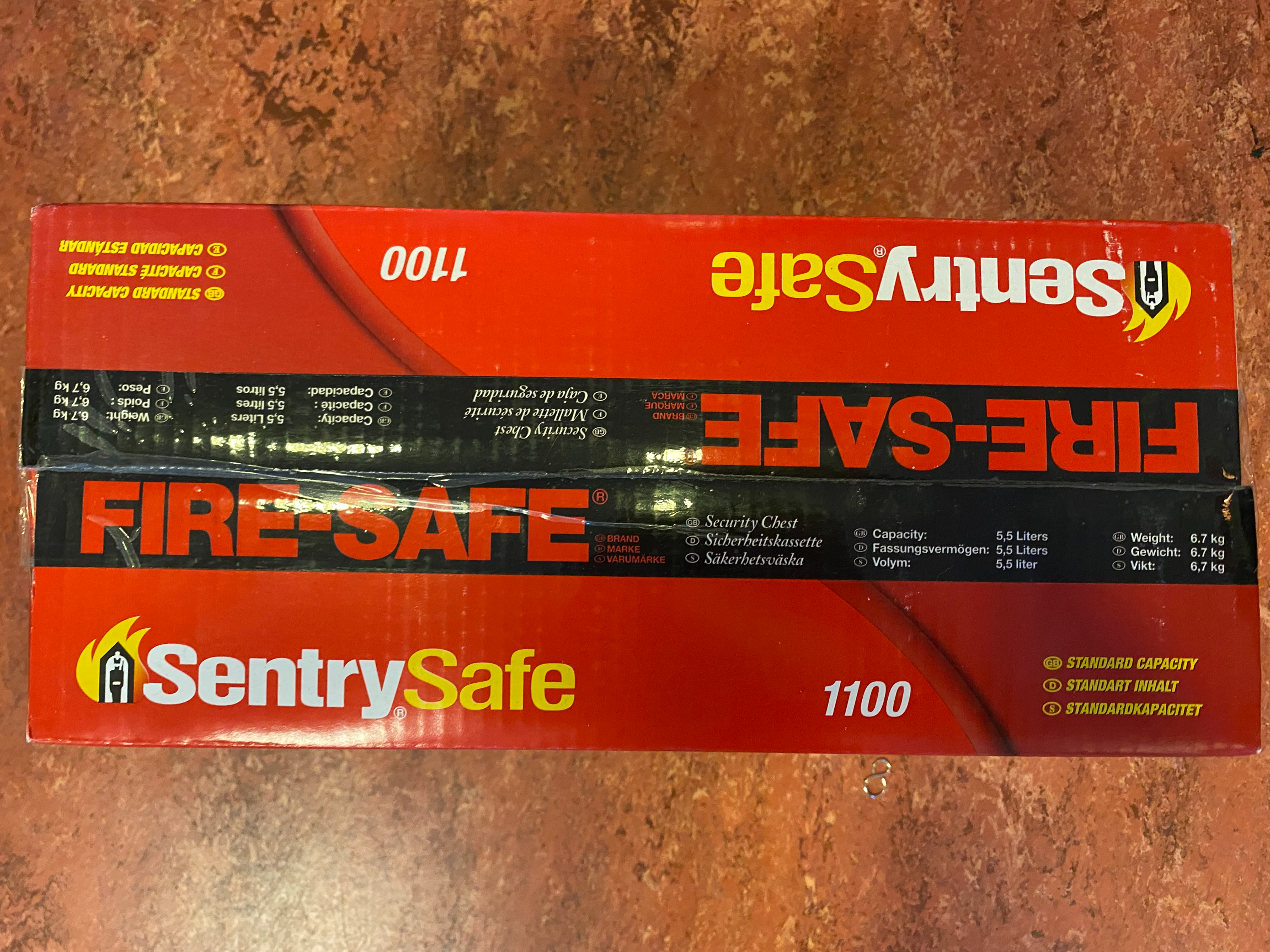 Selt/Endurnýtt-SentrySafe eldvarnarbox 30 mín (ónotað) 5