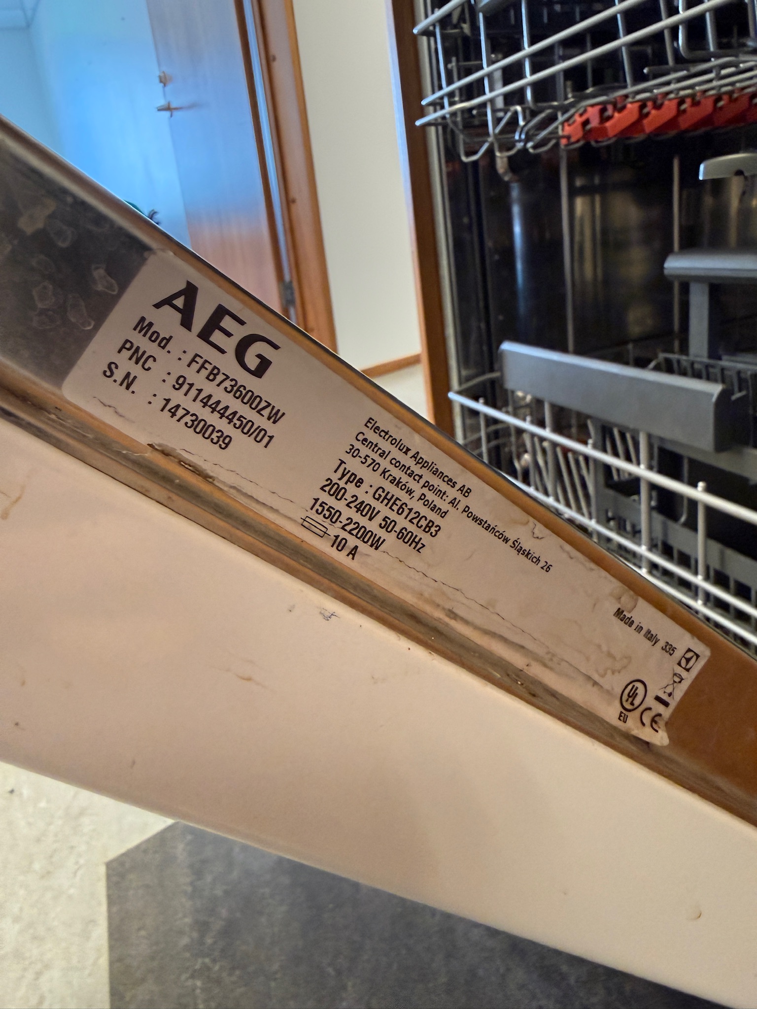 SELT / SOLD AEG uppþvottavél 4