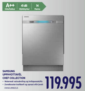 SELT / SOLD Samsung uppþvottavél - 5 þvottakerfi. 10