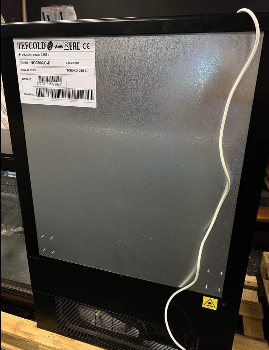 SELT / SOLD Tefcold afgreiðslukælir, B90 x H139,5 x D74 sm. 6