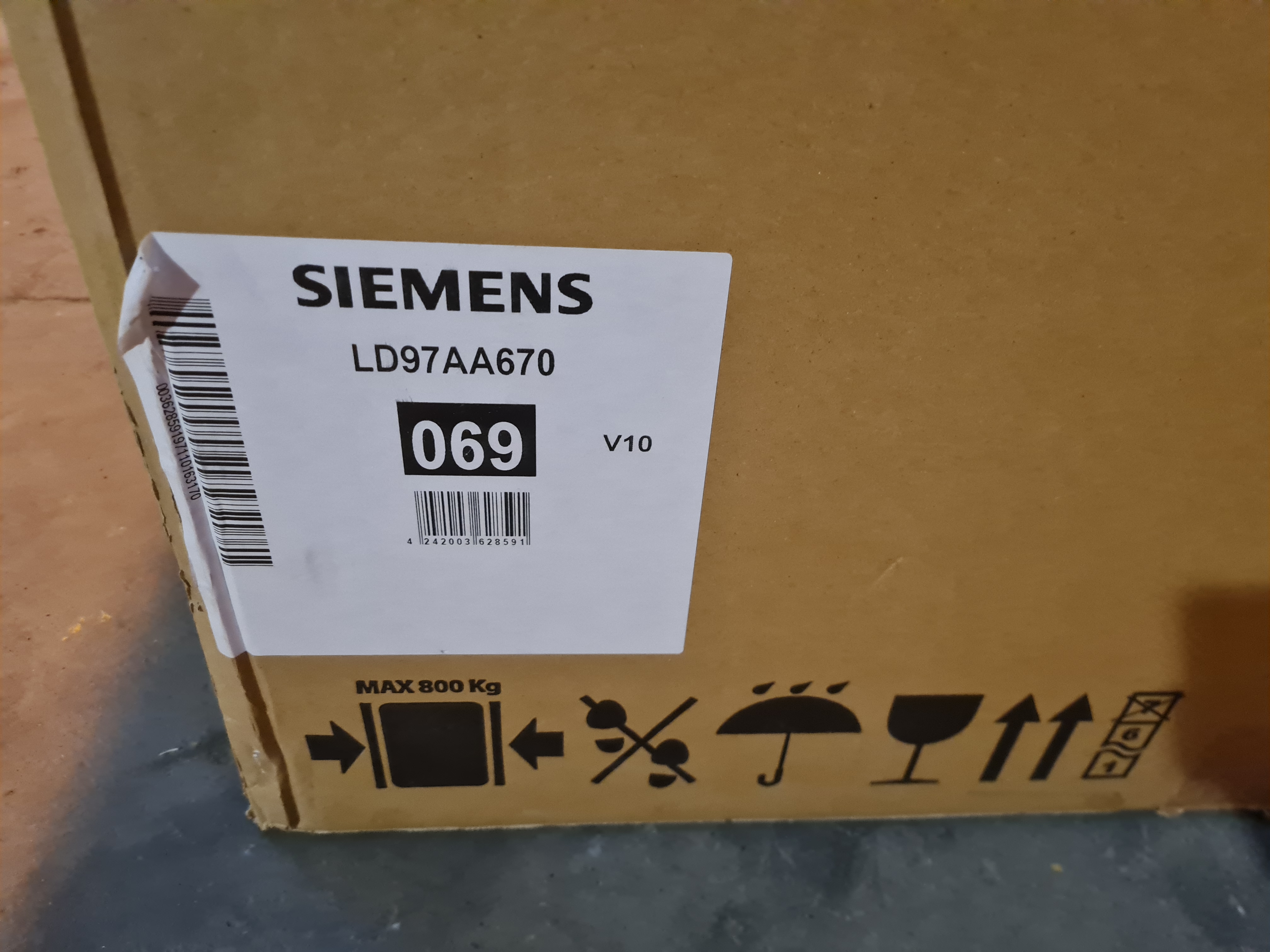 SELT / SOLD - Siemens borðvifta - gufugleypir ld97aa670 niðurfelldur 6