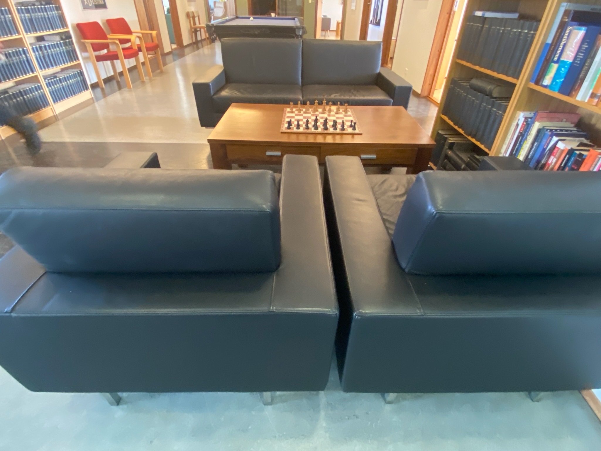SELT / SOLD Leðursófasett 2+1+1- Alþingi 4