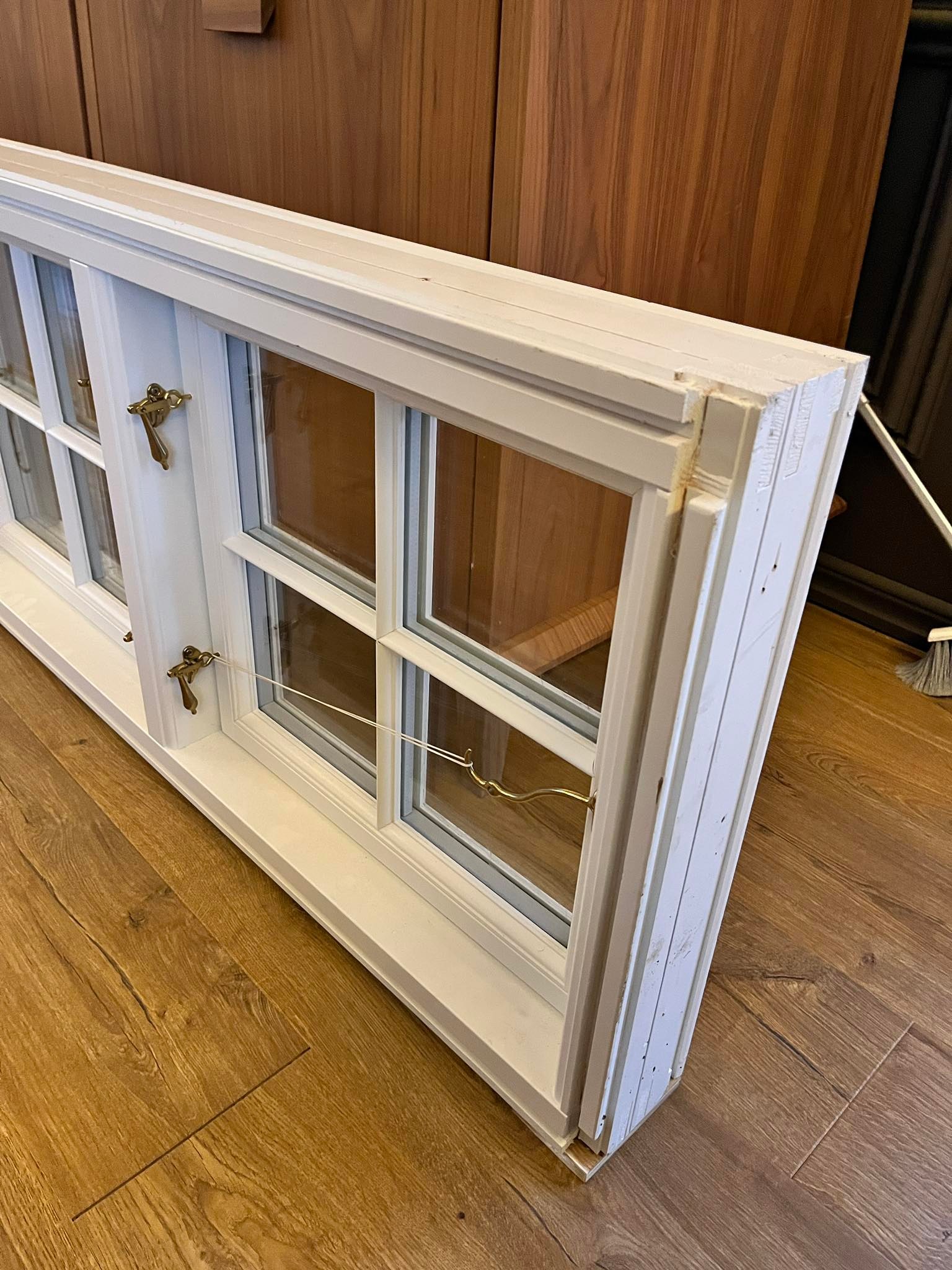 SELT / SOLD Franskur gluggi - sérsmíði - nýr 220x54sm 5