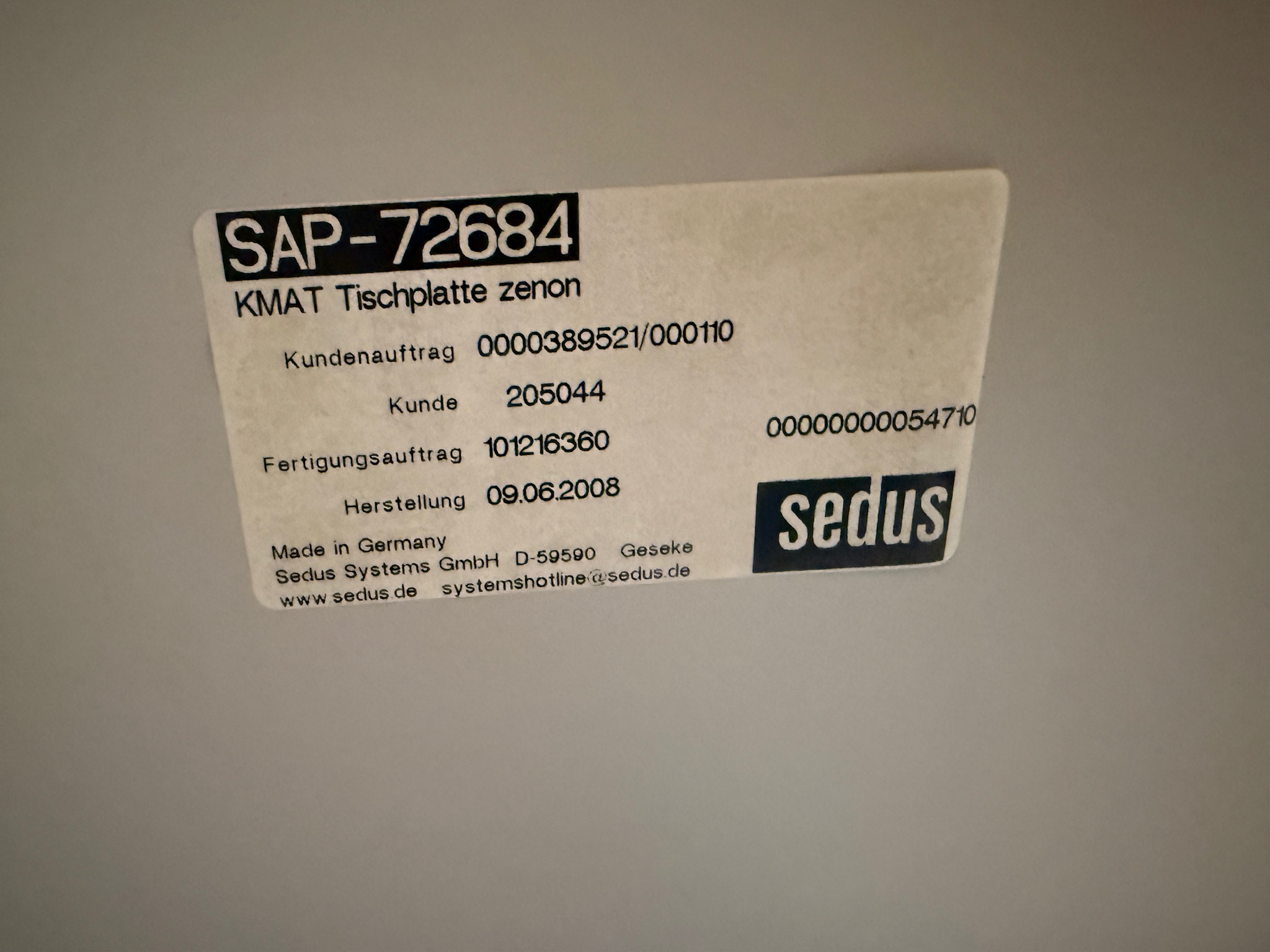 SELT / SOLD Sedus fundarborð, L200xB80sm. 7