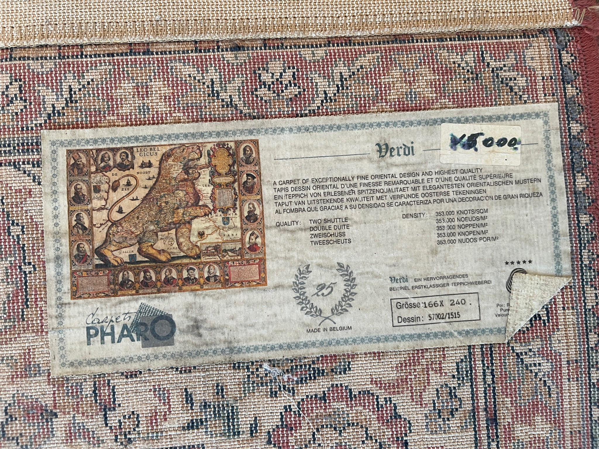 SELT / SOLD Persnesk Vintage motta, 232 x 168 sm 6