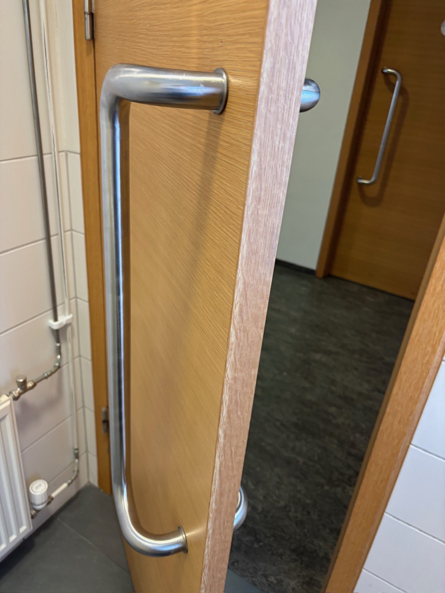SELT / SOLd hljóðeinangrandi viðarhurð með pumpu, H215xB98 sm. (2 stk.) 7