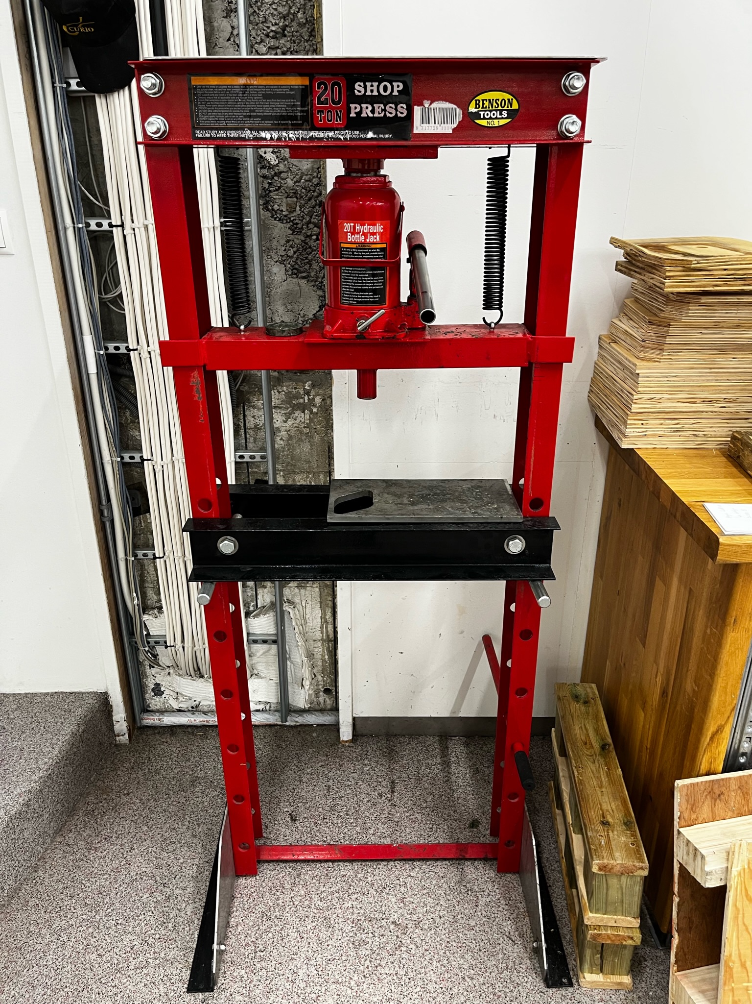 SELT / SOLD Benson Tools vökvapressa - legupressa - vökvapressa 2