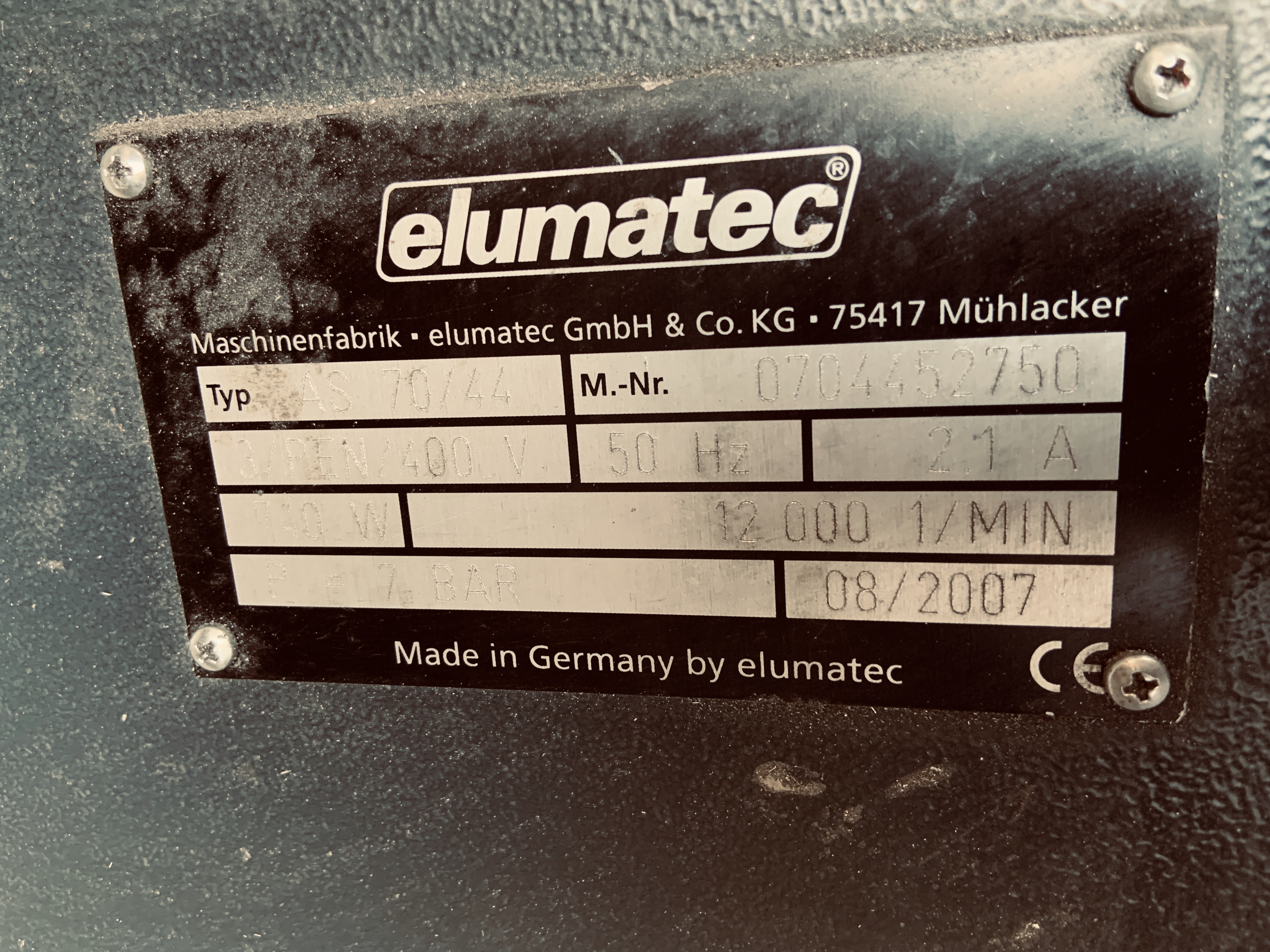 Selt-Elumatec AS 70/44 fræsari 6