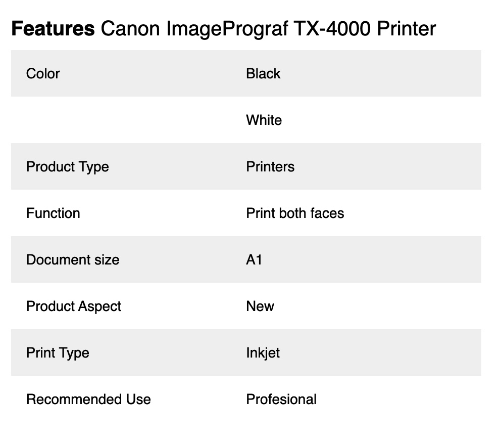 SELT / SOLD Canon imagePROGRAF TX-4000 44" prentari 12