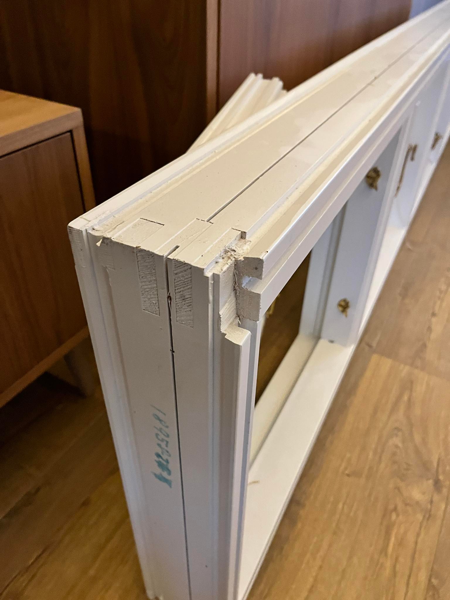 SELT / SOLD Franskur gluggi - sérsmíði - nýr 220x54sm 7