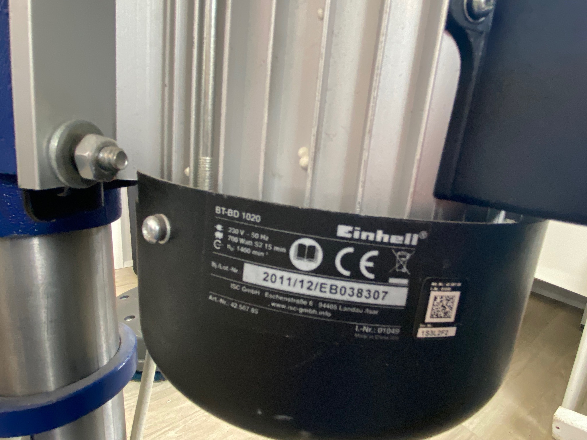 SELT / SOLD - Standborvél - Einhell 8