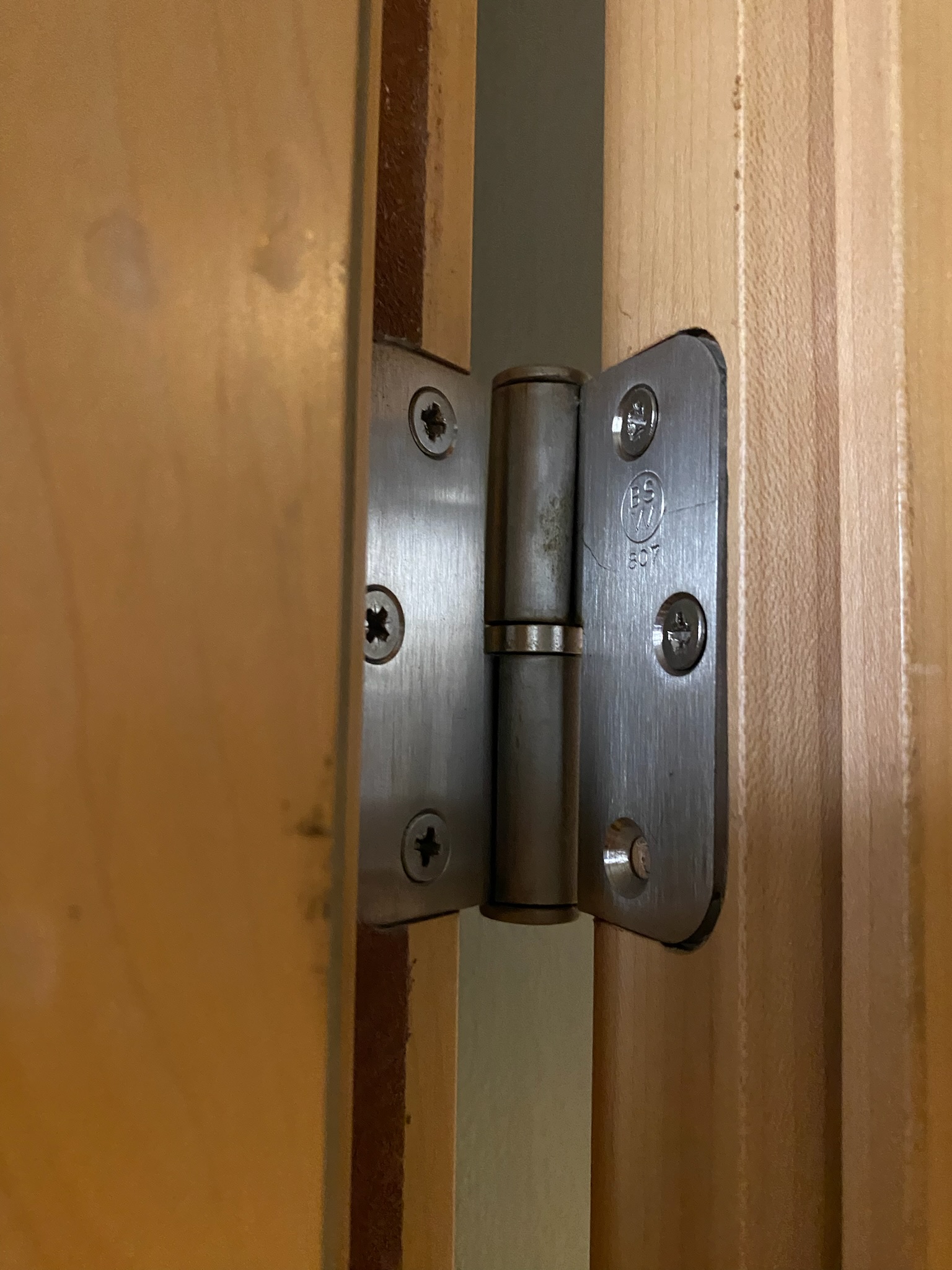 SELT / SOLD Tvöföld viðarhurð með gleri og læsingu (2 stk.) 4