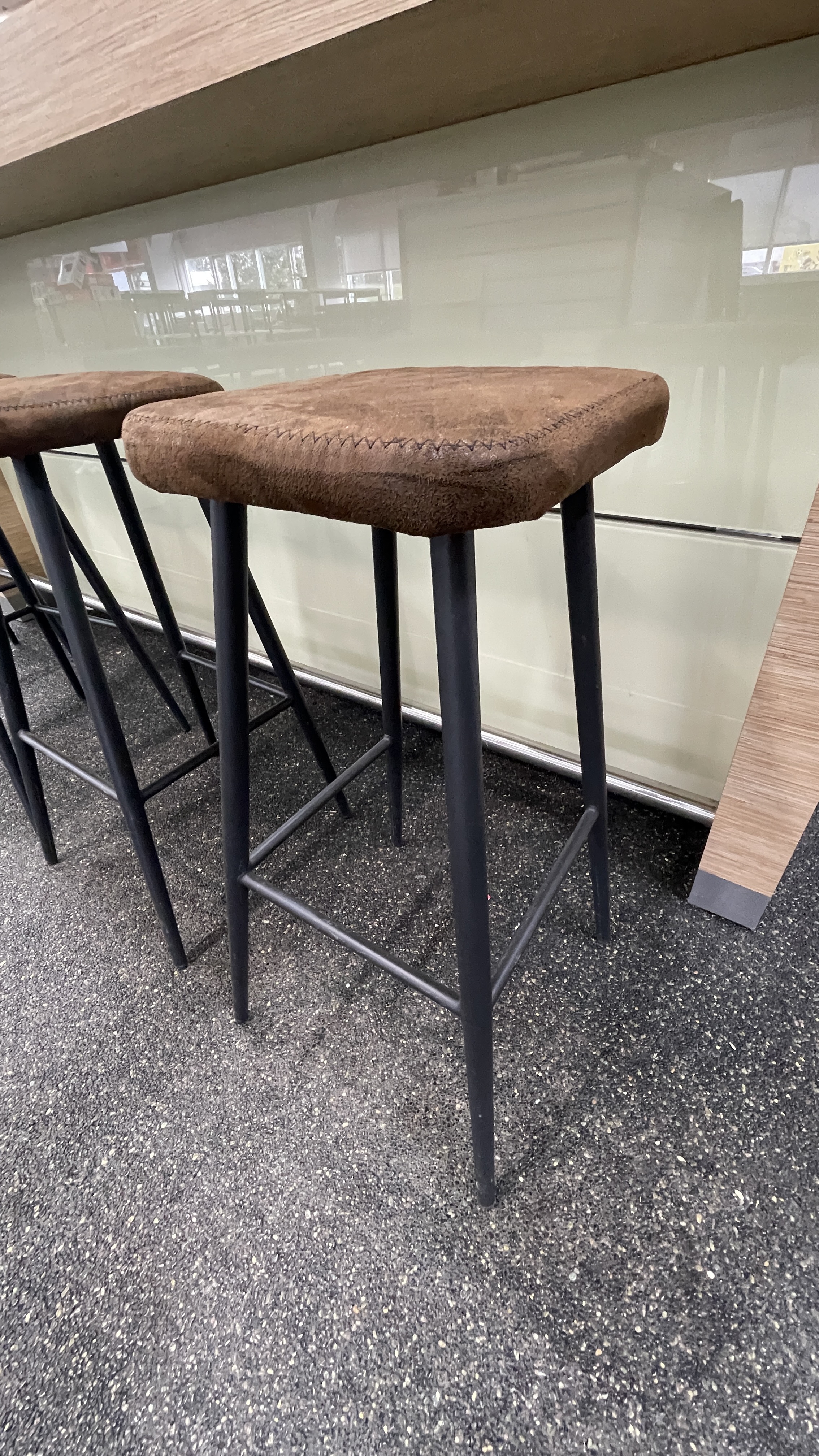 SELT / SOLD Móttöku/afgreiðluborð marmaraplata, L240 x D110x H110 sm 13