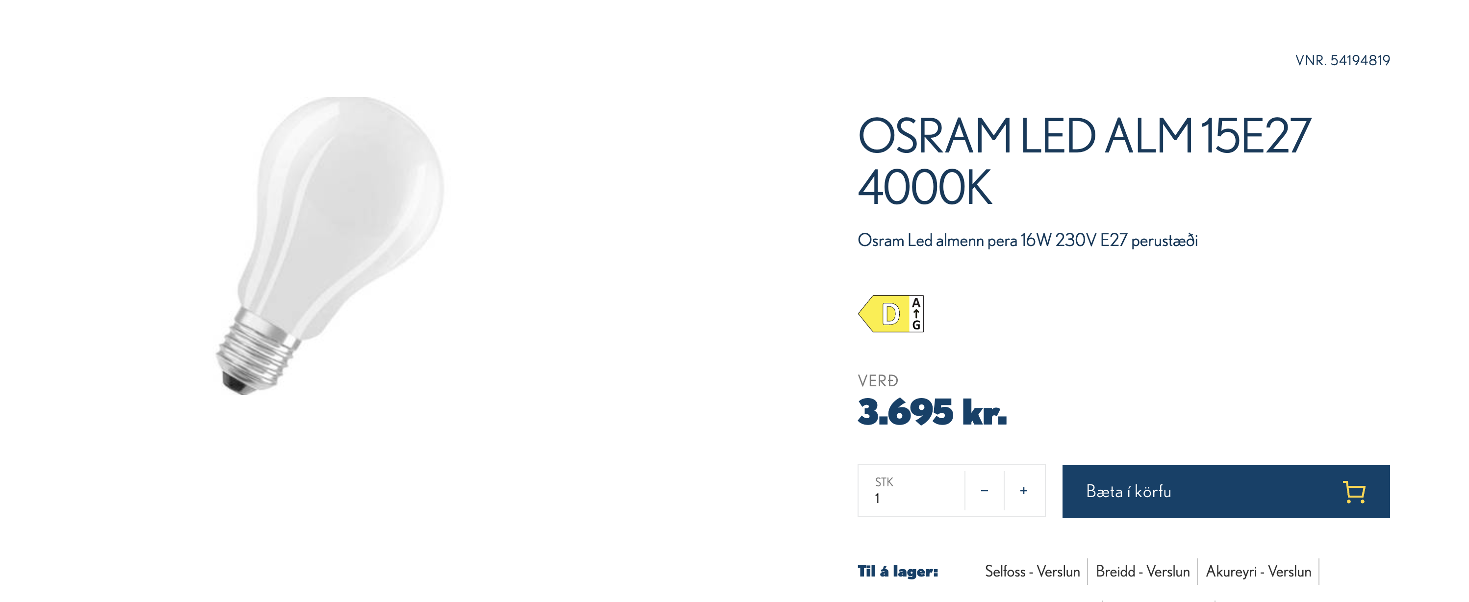 Osram Parathom Classic 40w LED perum, (14). 6