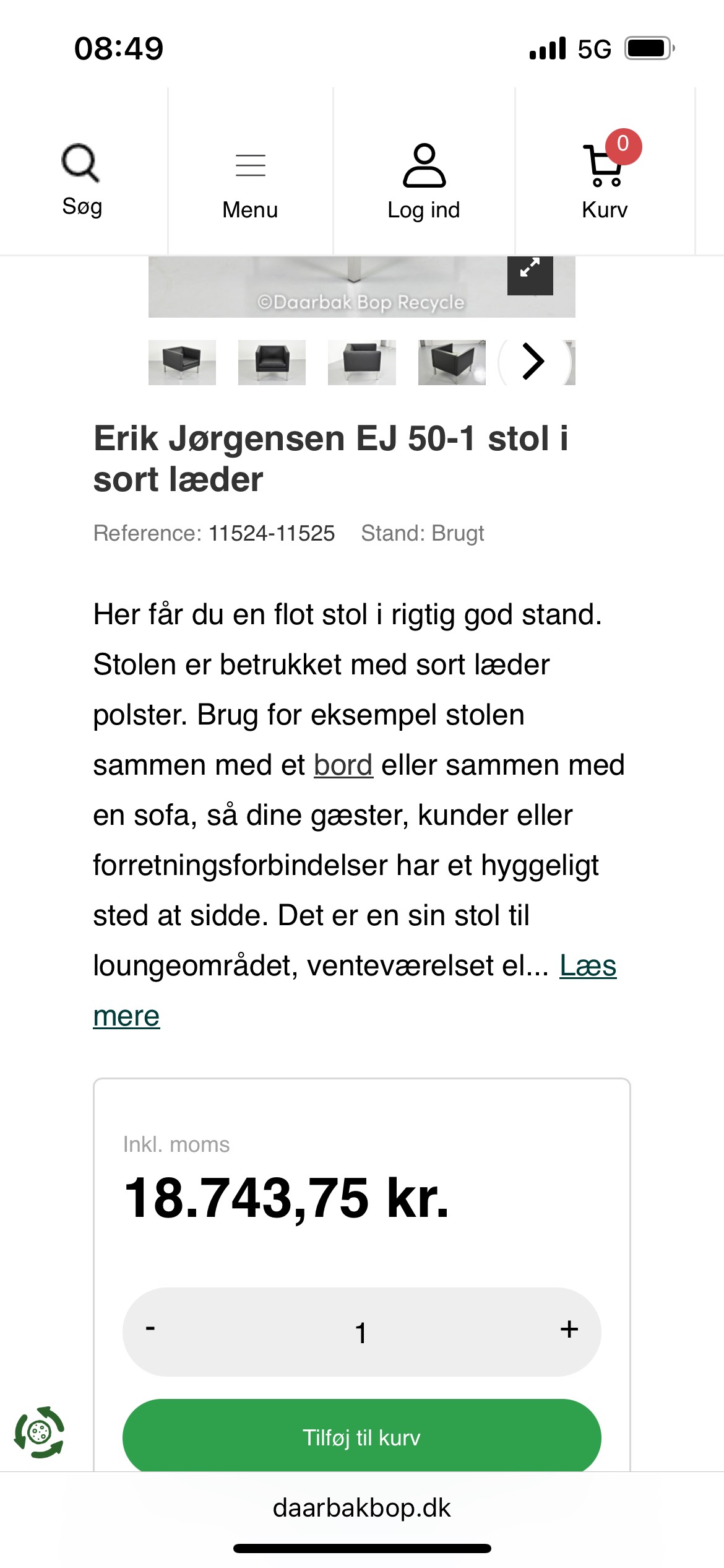 Erik Jörgenssen hægindastóll (2 stk.) 4